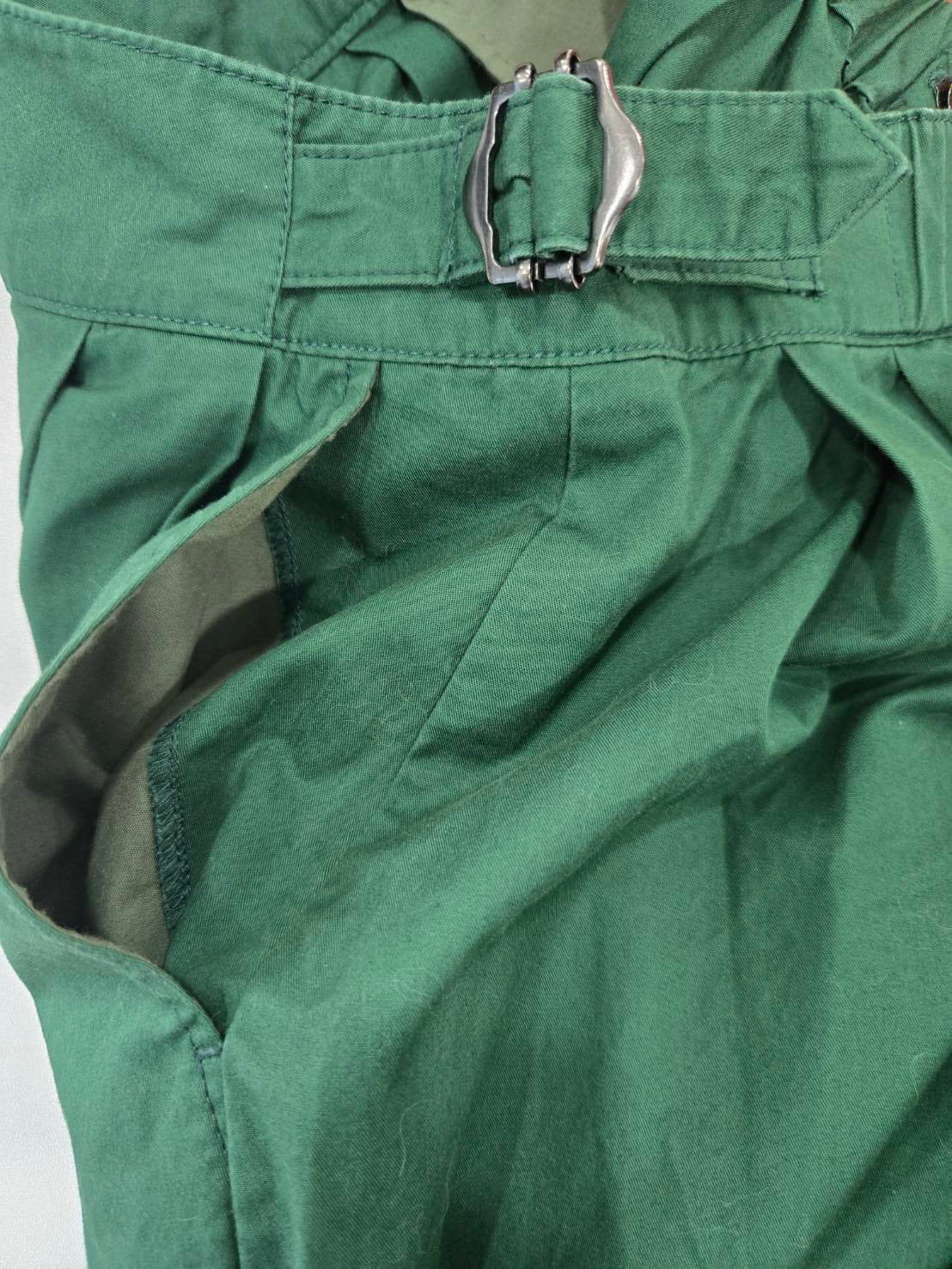 Lepsim Lowrys Farm Pleated Skirt — Forest Green — Size S