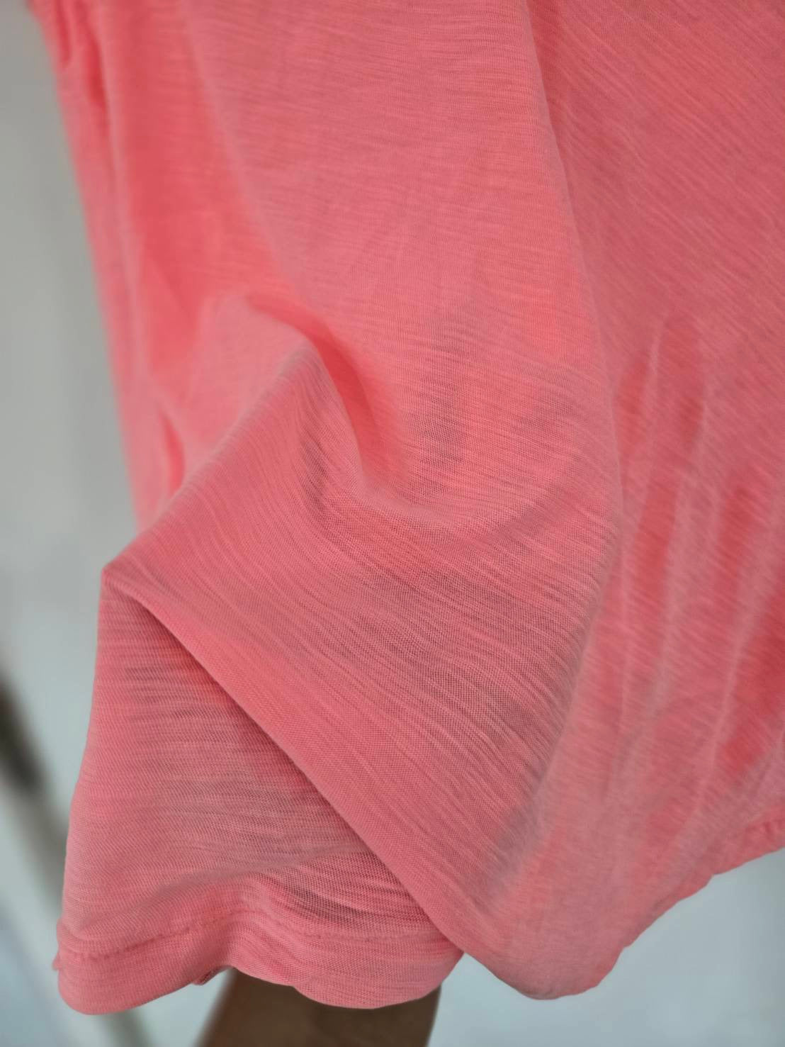 Coral Pink V-Neck T-Shirt — Soft Everyday Essential — H&M