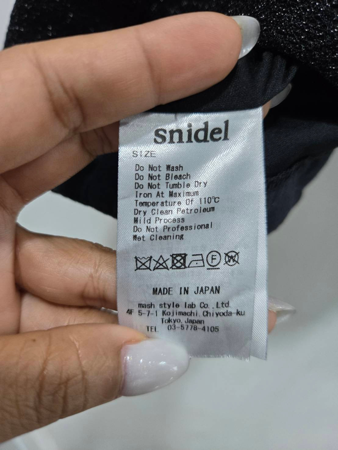 Snidel Charcoal Speckled Wool-Blend Mini Skirt