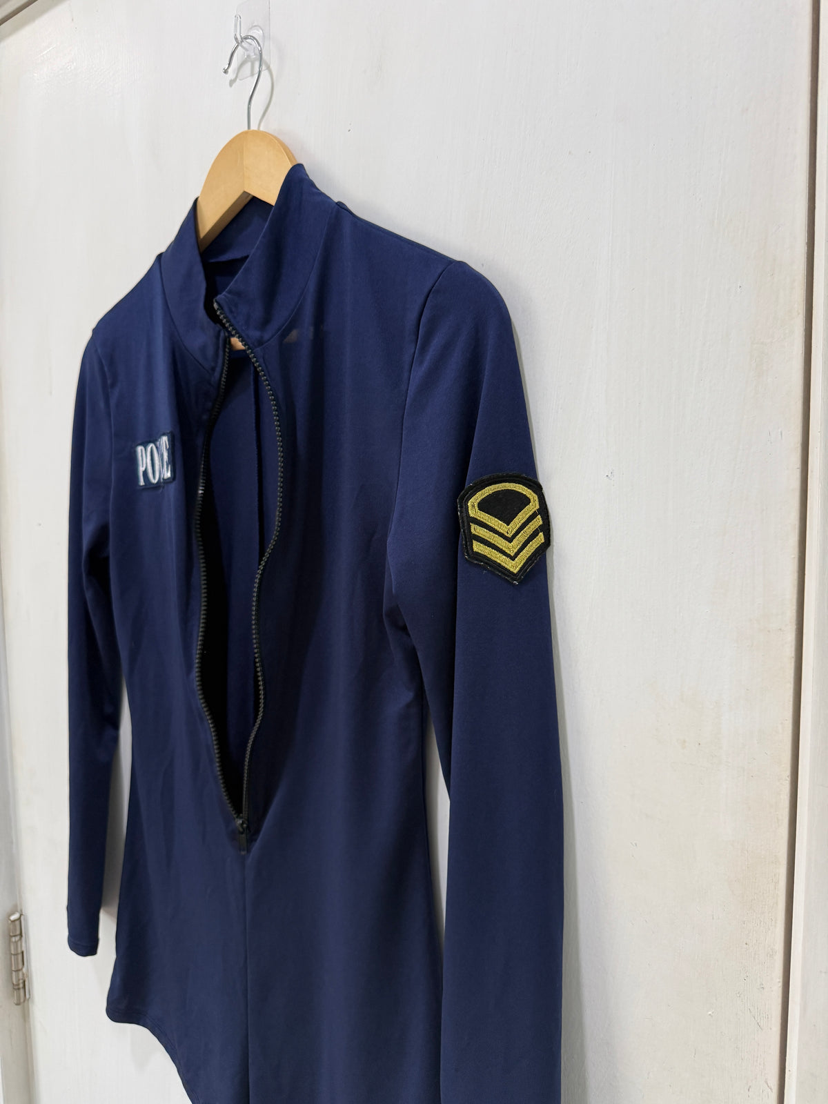 Dark Blue Police Officer Costume Top