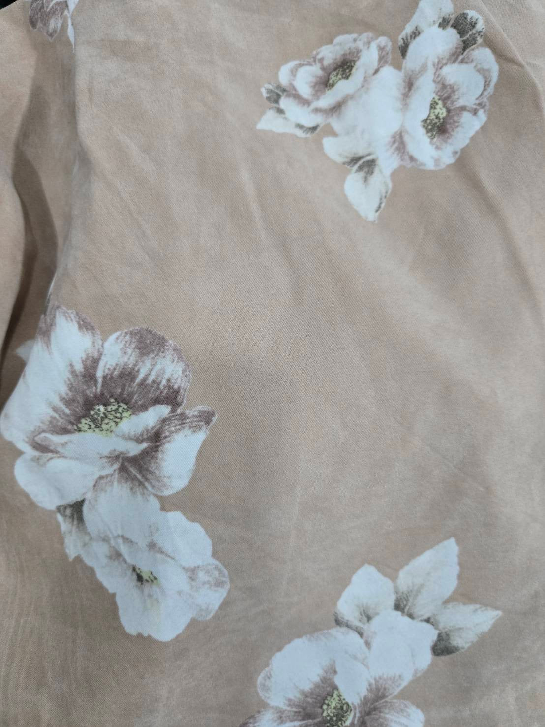 BE RADIANCE Beige Floral Skirt