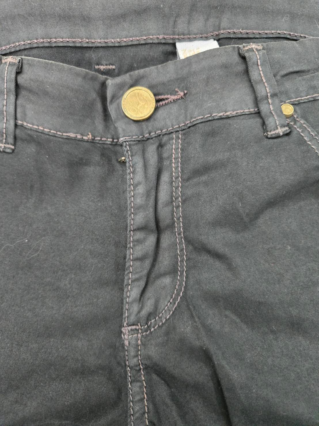 Zara Kids Black Ankle Skinny Jeans Size 11-12y 152cm