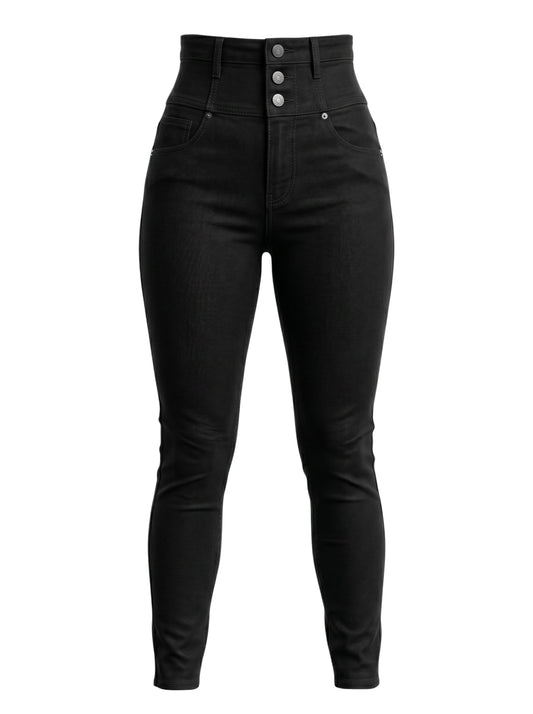 Archives Black High-Waist Skinny Jeans