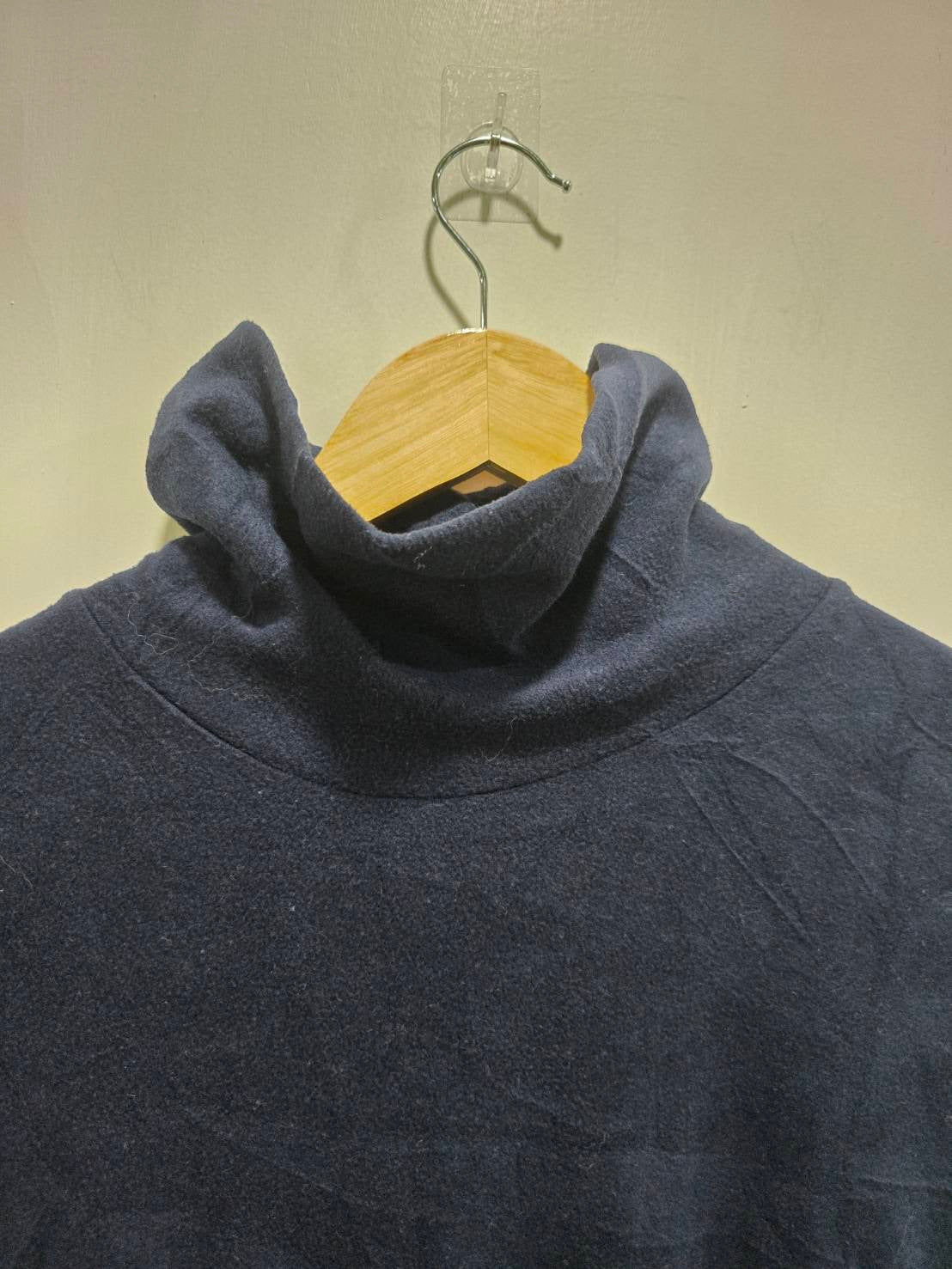 UNIQLO Navy Blue Merino Wool Turtleneck Tee