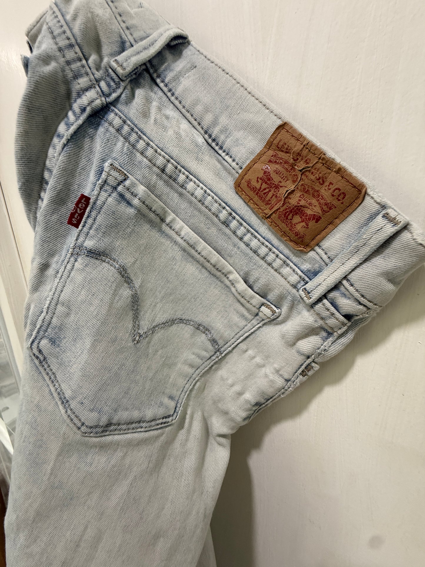 Levi's 710 Super Skinny Light Grey Jeans 28