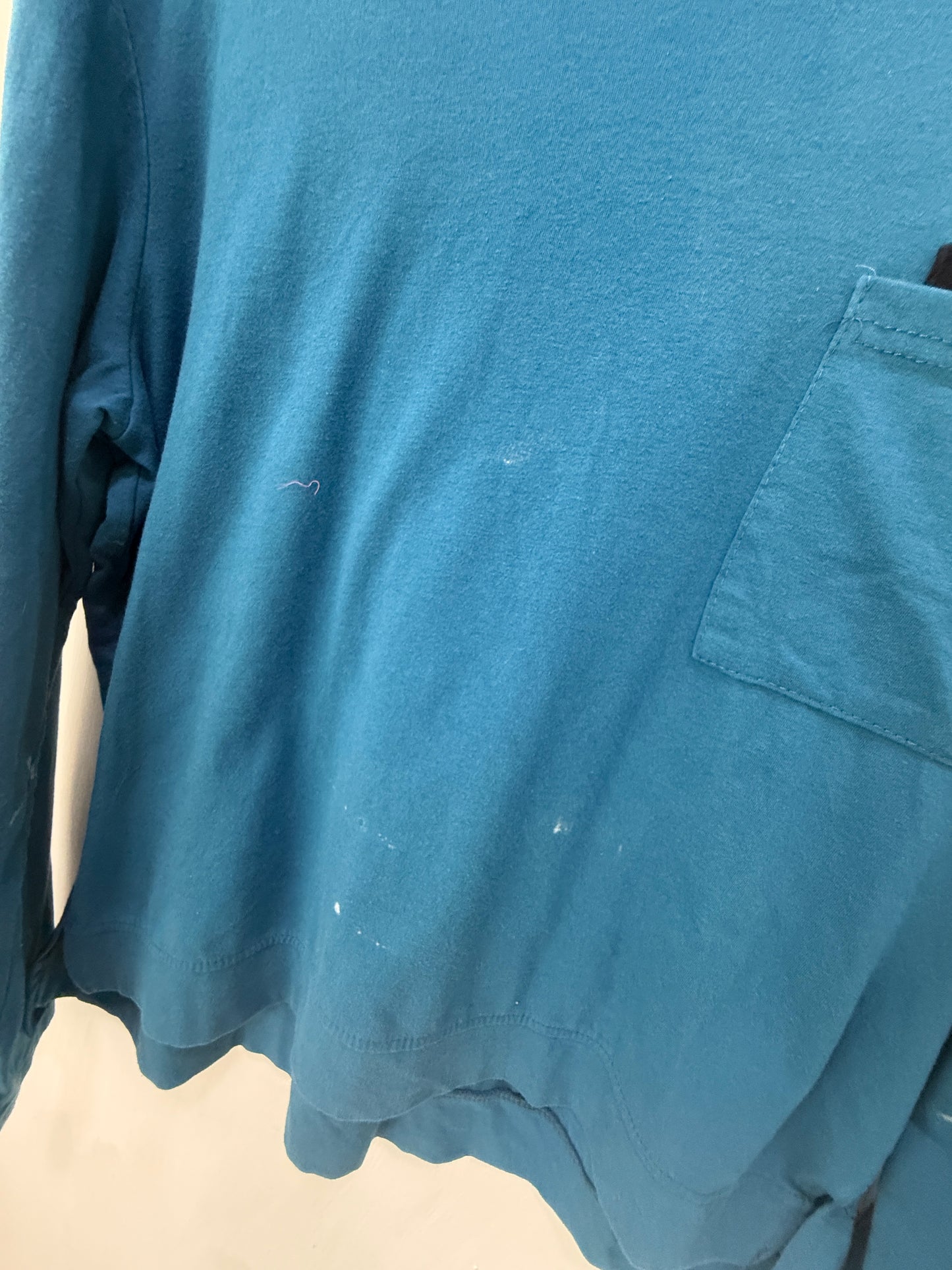 Nazhi Blue Cowl-Neck Hooded Pullover Size M Men