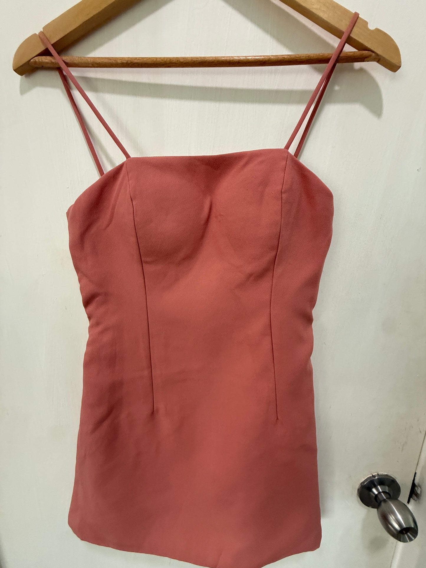 Vasaa Shop Pink Structured Mini Dress Size L
