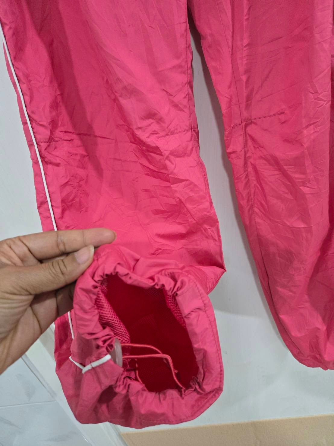 Allbe Bright Pink Windrunner Trousers — Size S