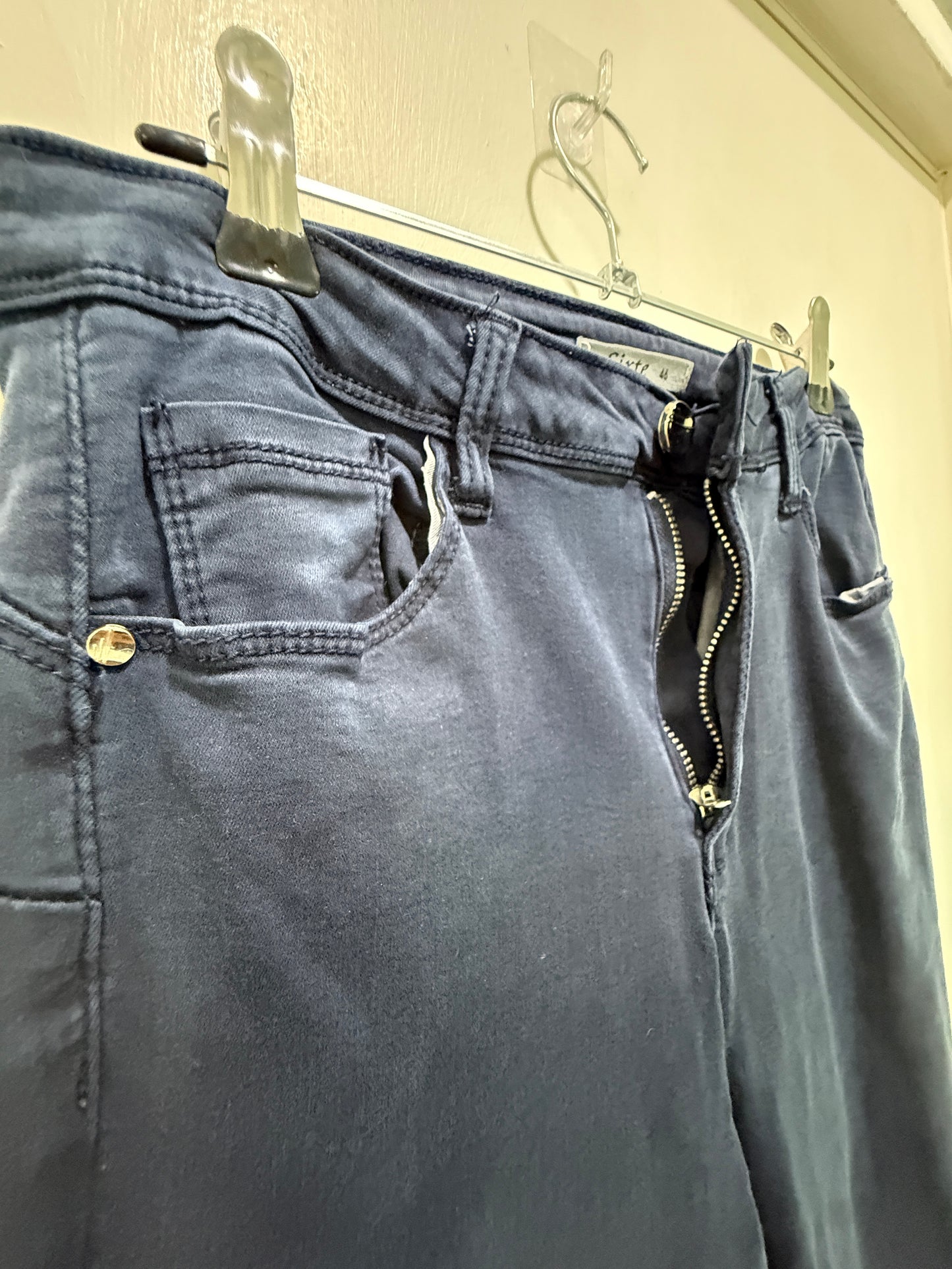 Sixte Dark Blue High-Rise Skinny Jeans 46