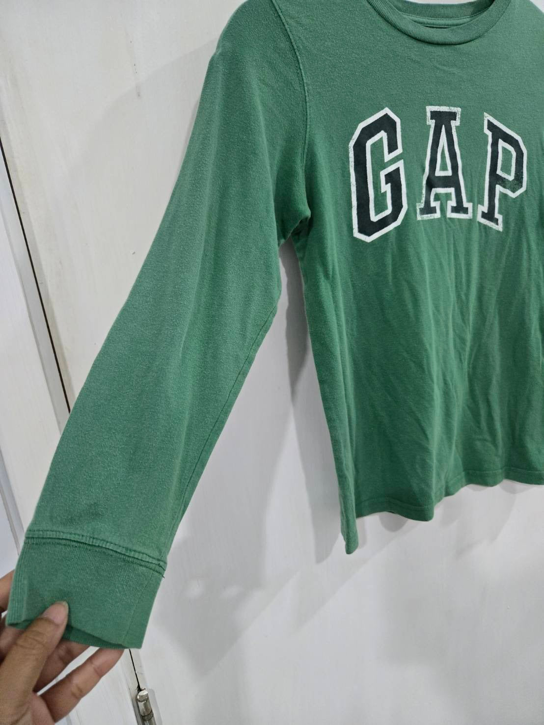 GapKids Green Long Sleeve Logo Tee — Children 10y/11y