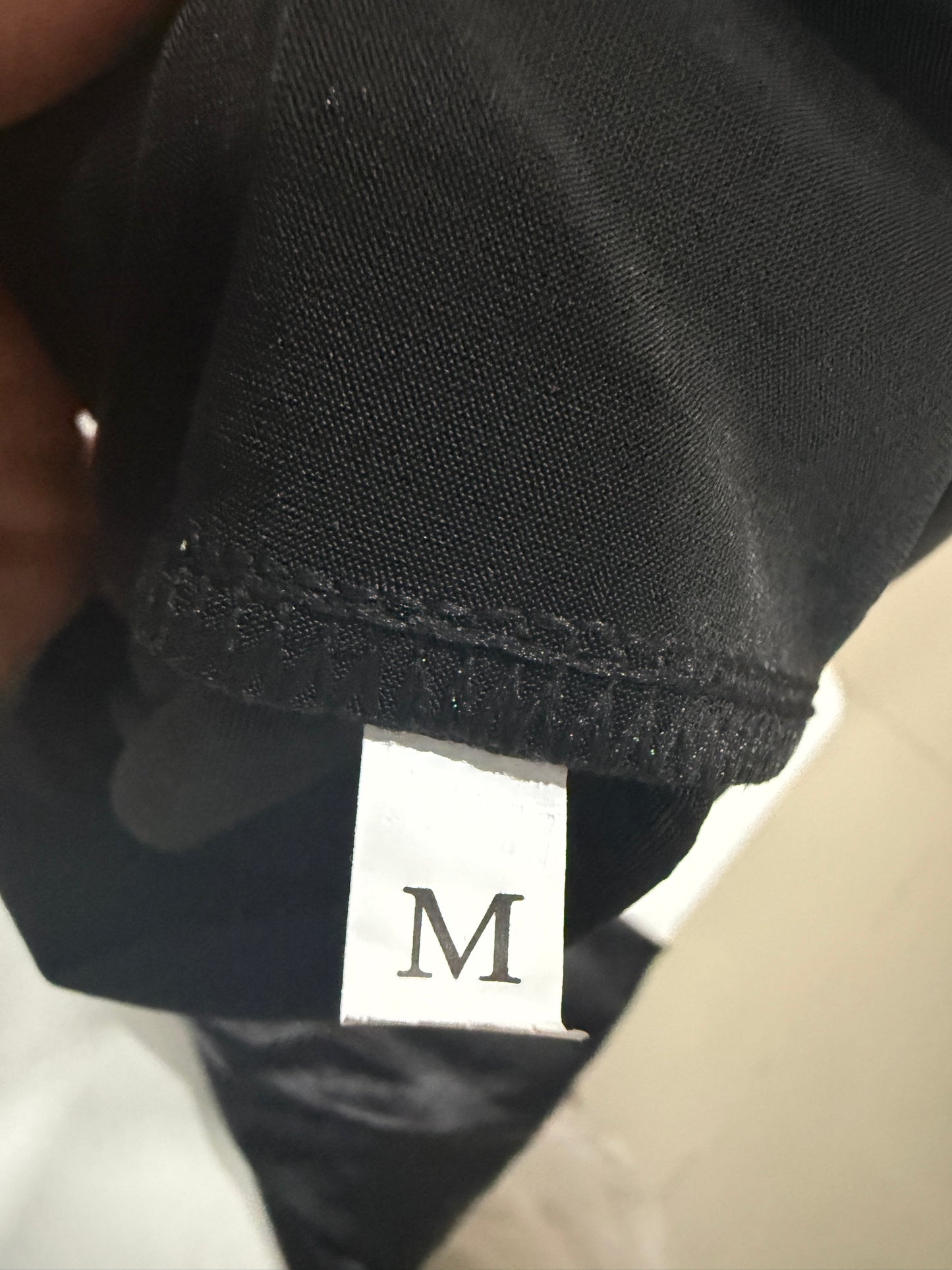Black Faux Leather High-Rise Leggings — Sleek Edgy Essential — No Label
