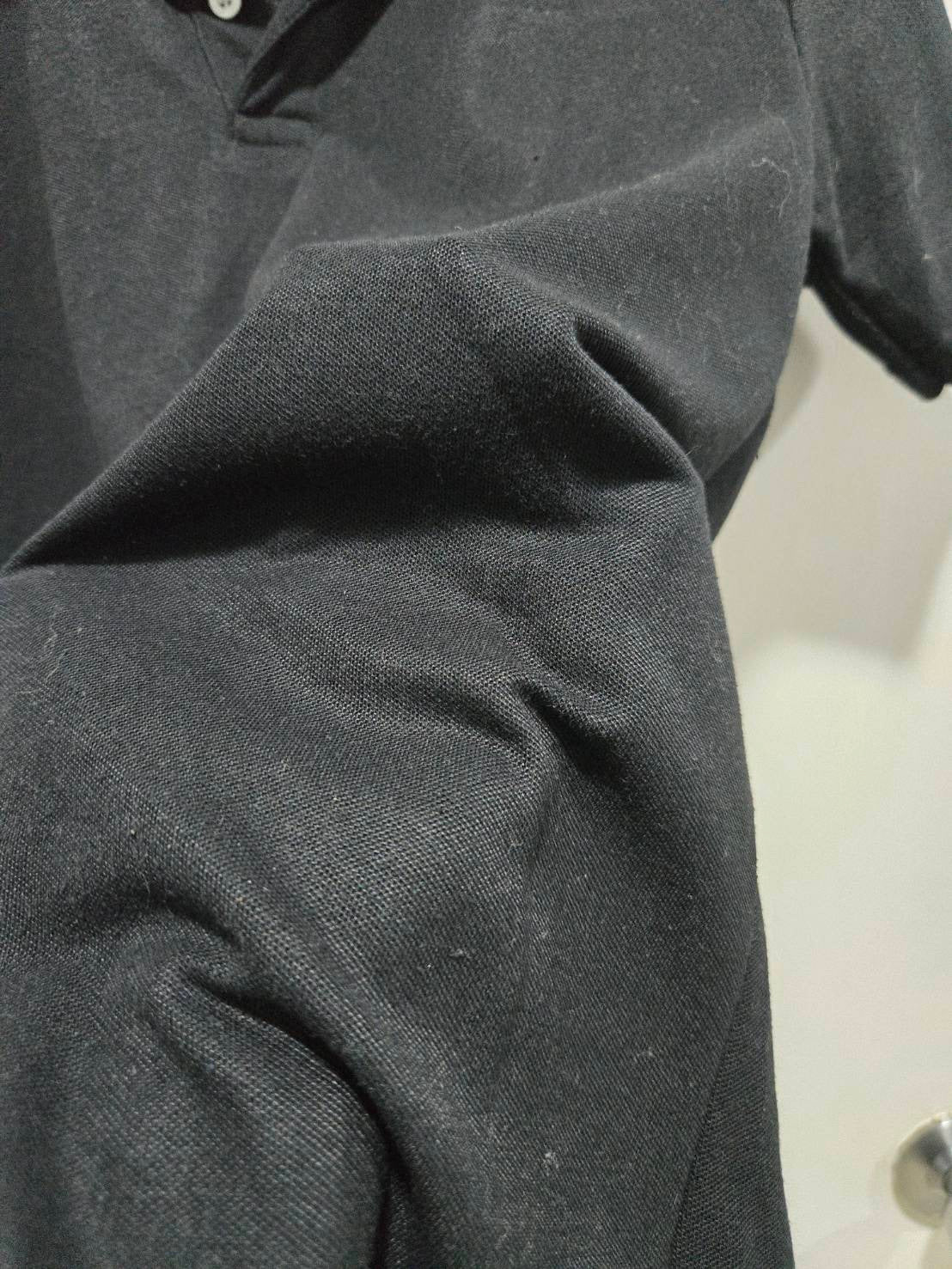 Black Short-Sleeve Polo Shirt — Classic Buttoned Placket — Do It Now
