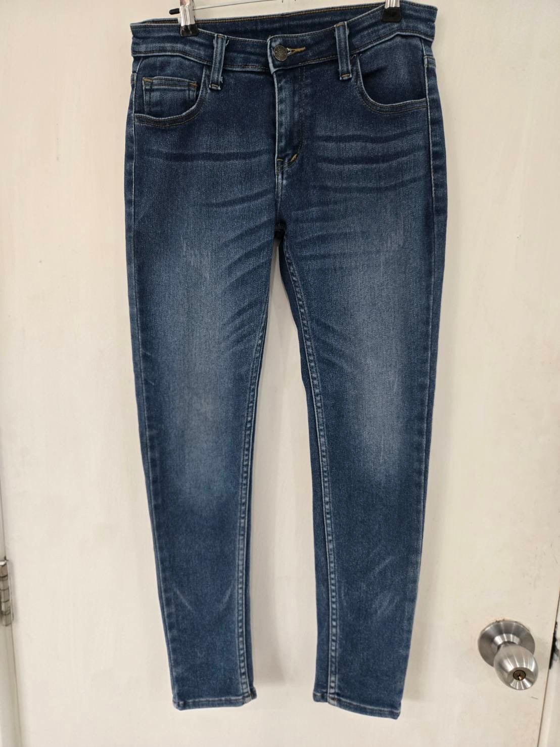 Wonder Skinny High Waist Jeans — Dark Denim — Size 30