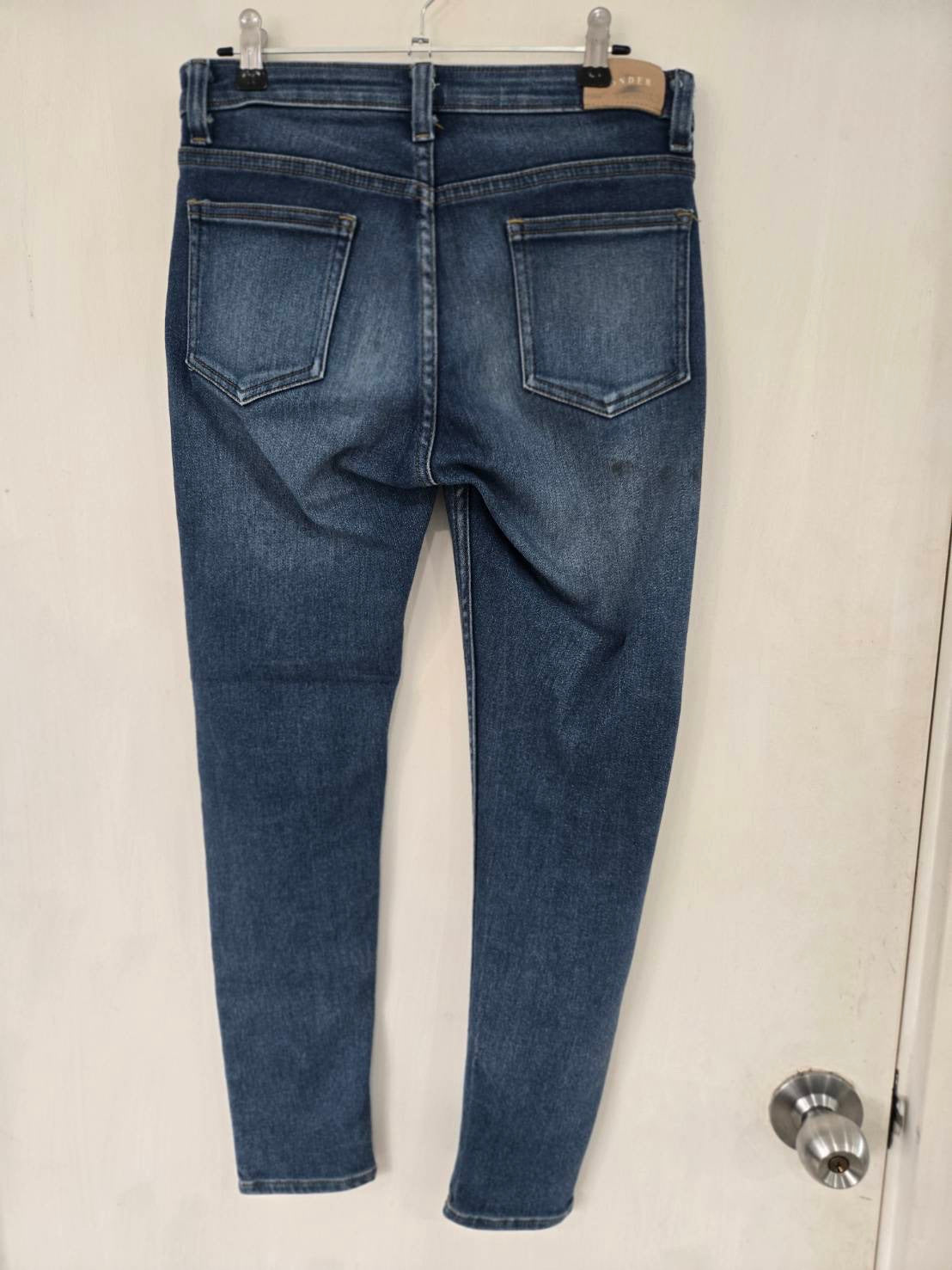 Wonder Skinny High Waist Jeans — Dark Denim — Size 30