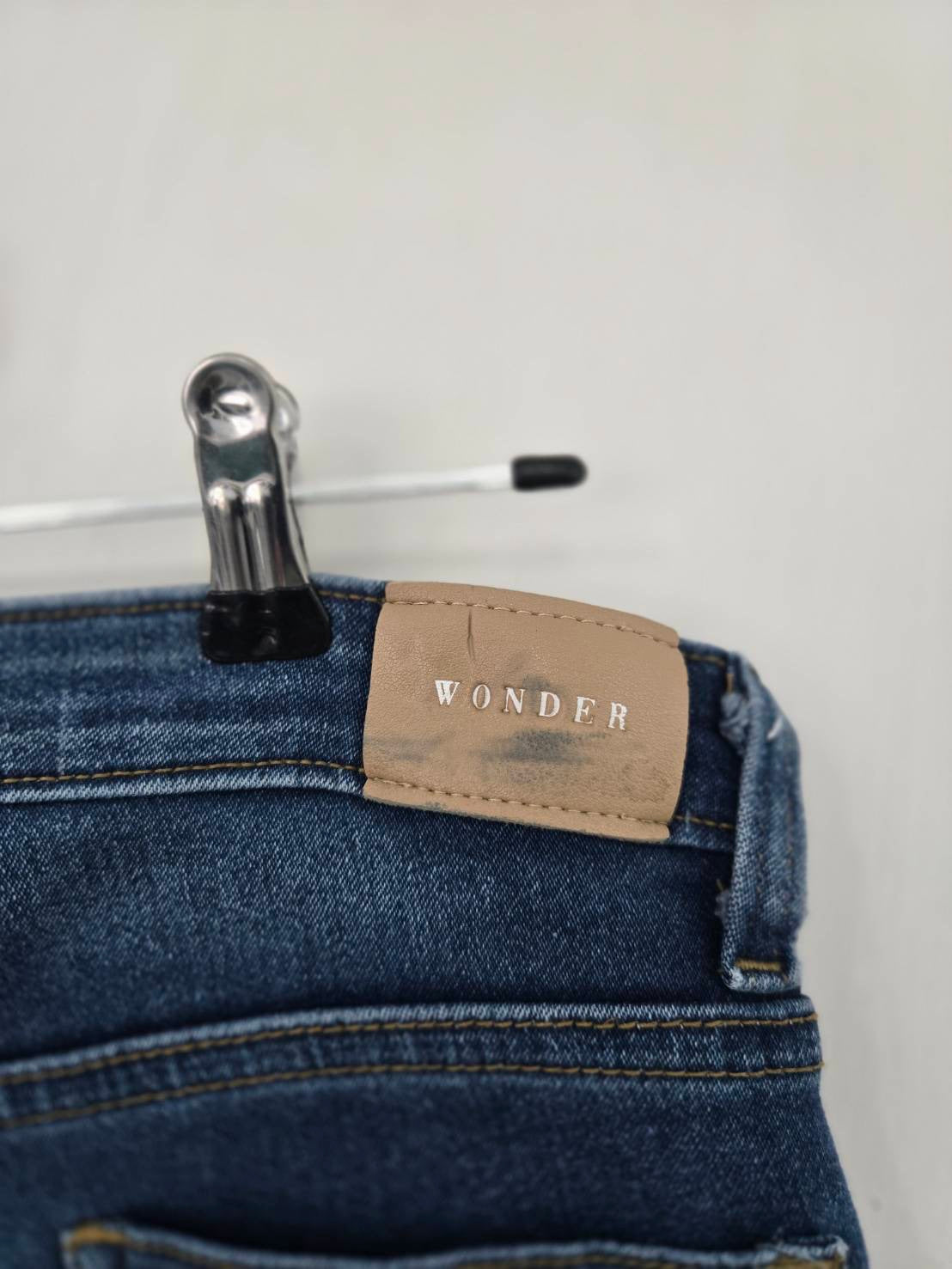 Wonder Skinny High Waist Jeans — Dark Denim — Size 30
