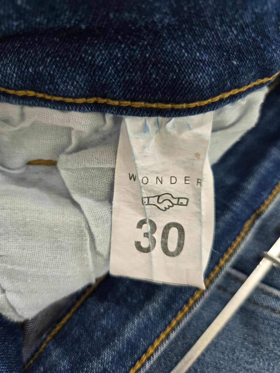 Wonder Skinny High Waist Jeans — Dark Denim — Size 30