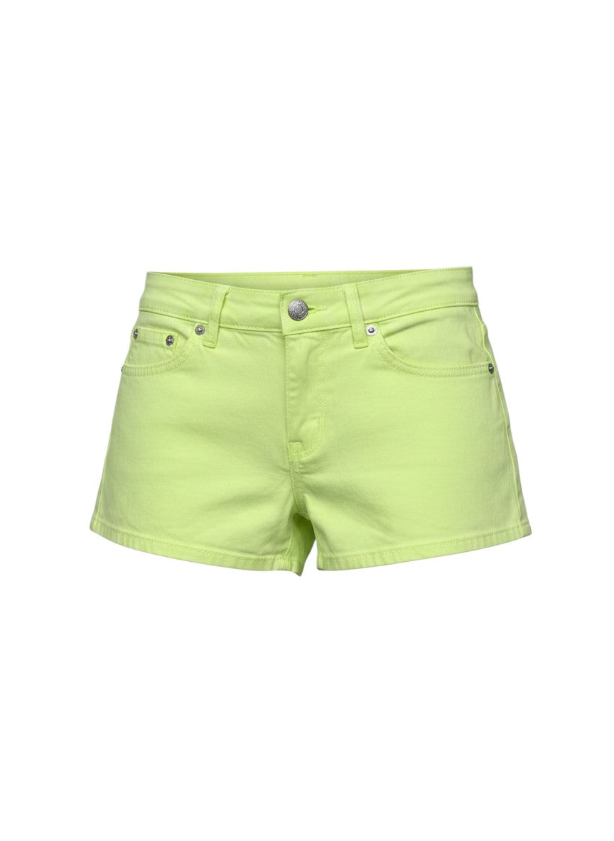 Lime Green Mini Shorts — Colour-Pop Essential — No Brand