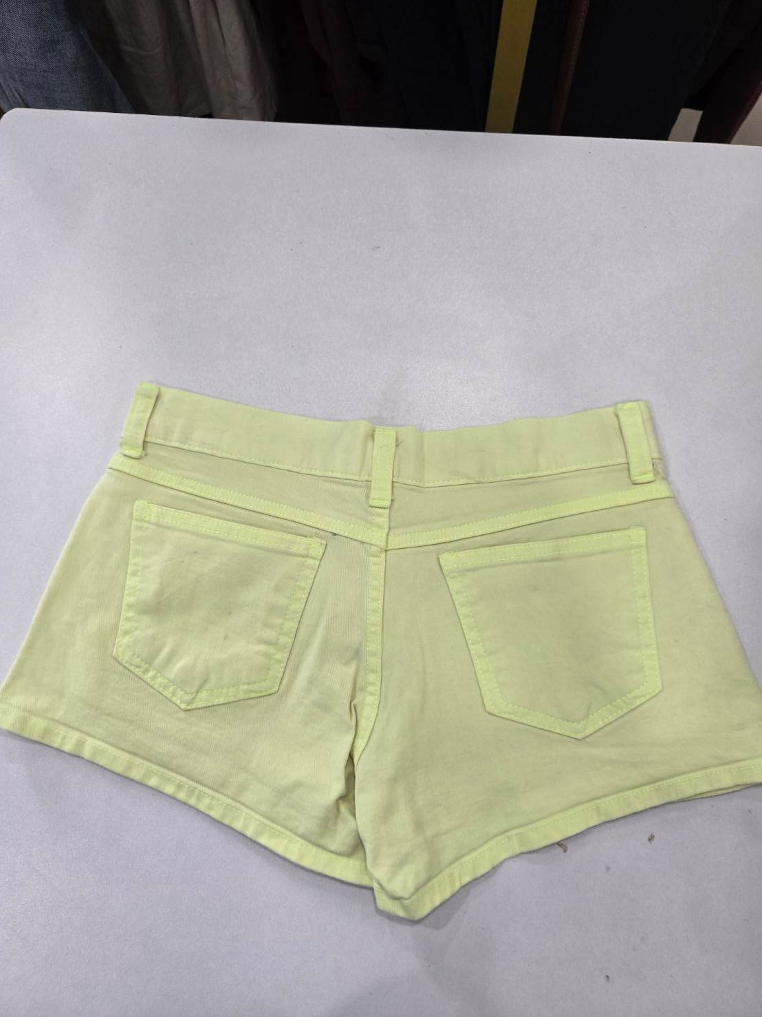 Lime Green Mini Shorts — Colour-Pop Essential — No Brand