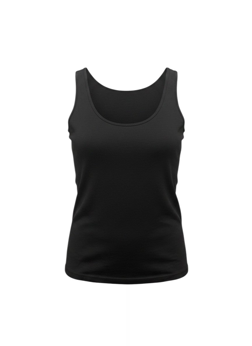 No Brand Black Scoop Neck Tank Top L