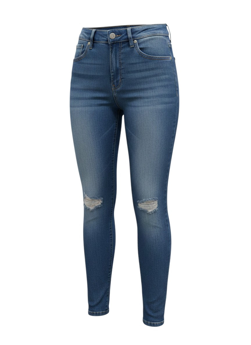 Chou Chou Angelina Medium Wash Ripped Skinny Jeans S