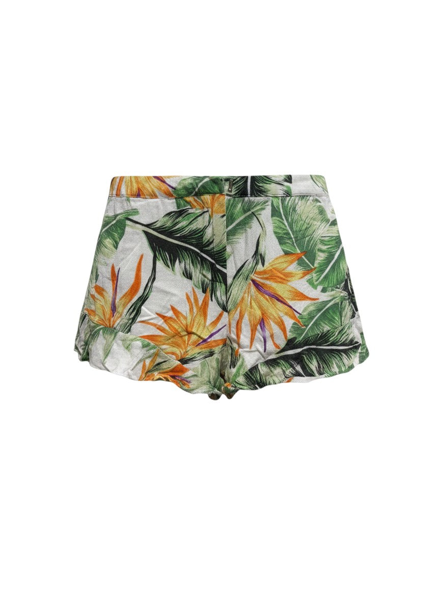Miss Valley Tropical Bird of Paradise Print Shorts 8