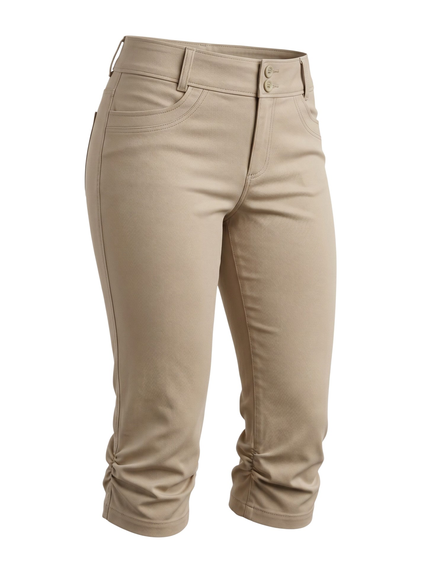 Steeple Chase Beige Cropped Pants 11