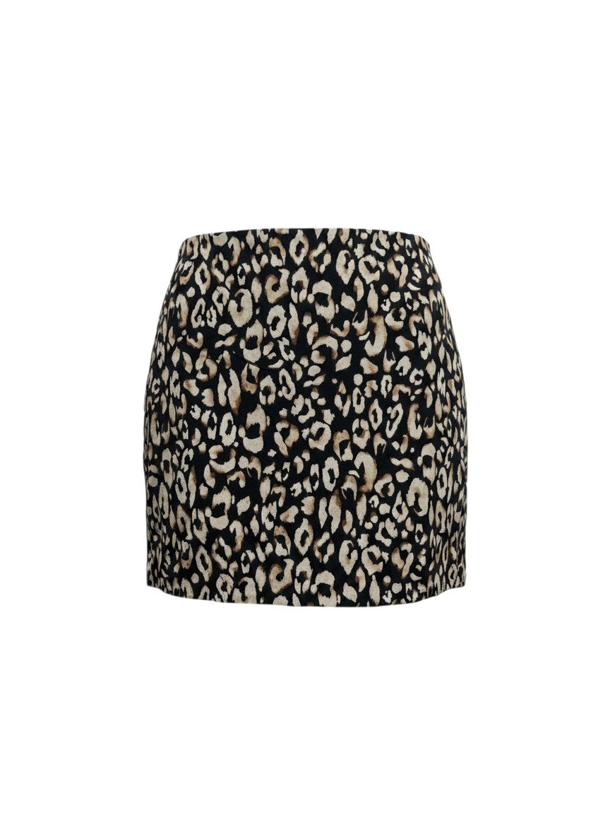 H&M Leopard Print Mini Skirt