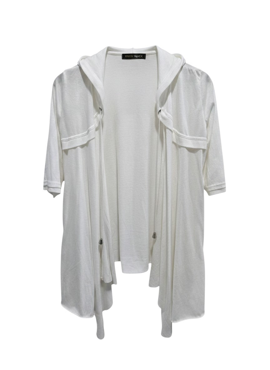 Knick Knack White Hooded Cardigan
