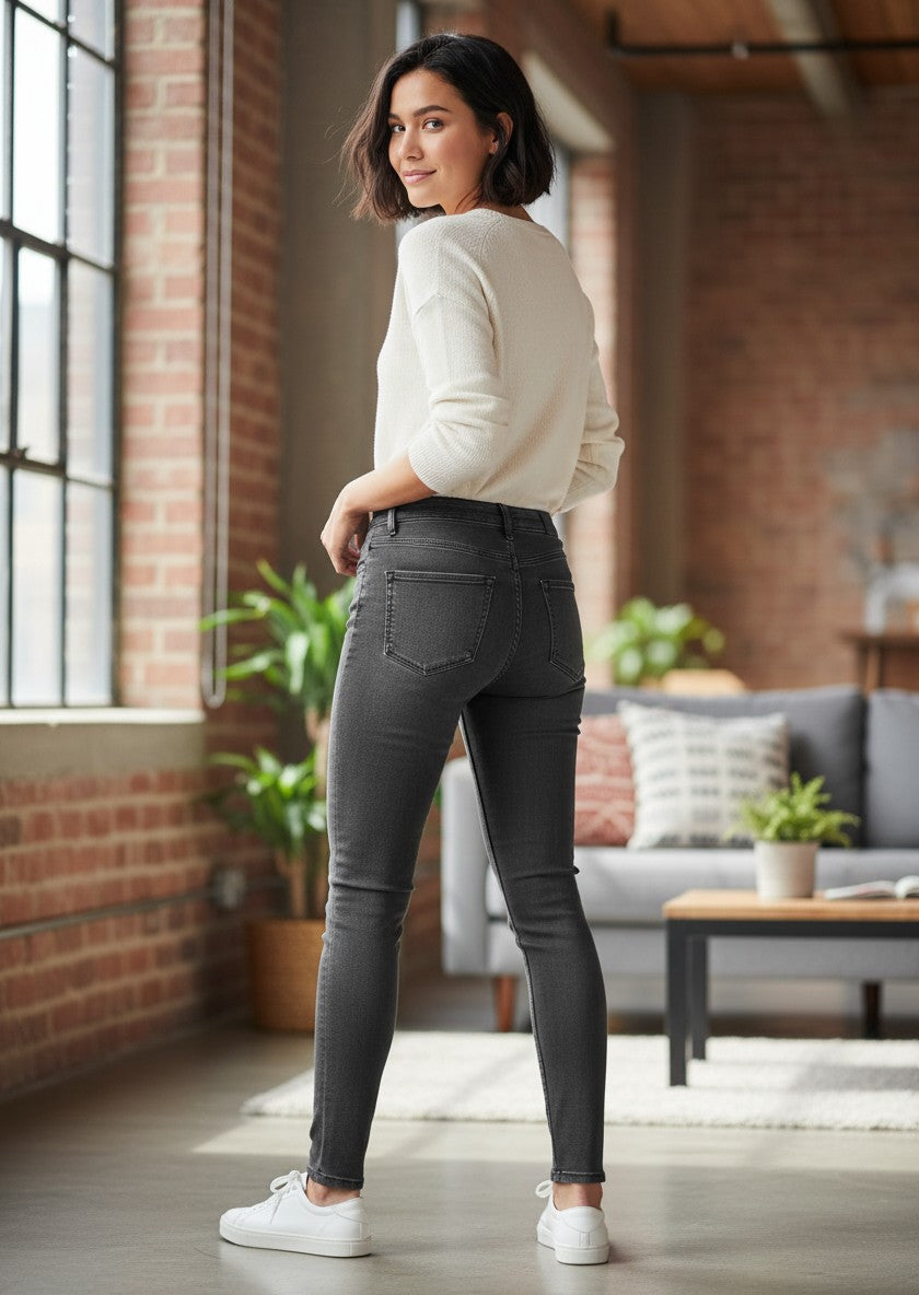 Melville Grey Skinny Jeans 27