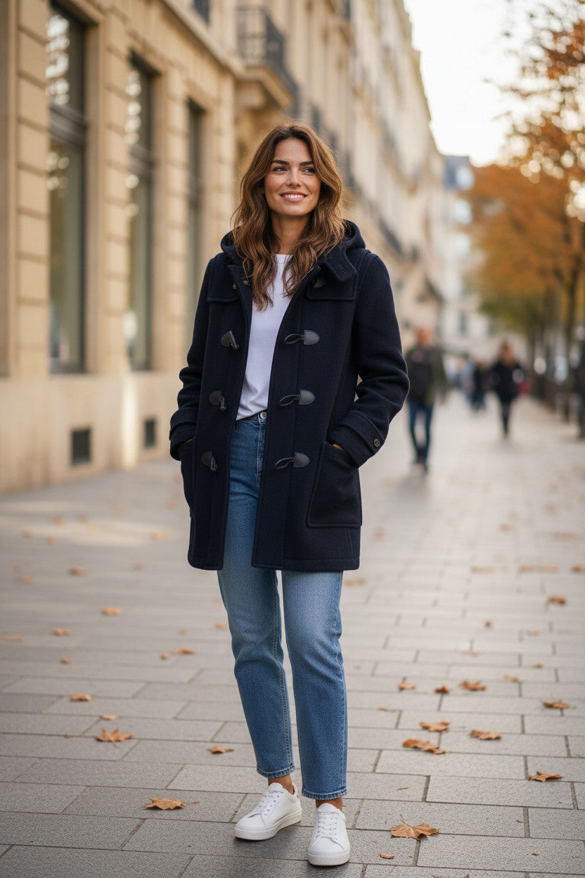 Wool Duffle Coat — Navy — Journal Standard × London Tradition