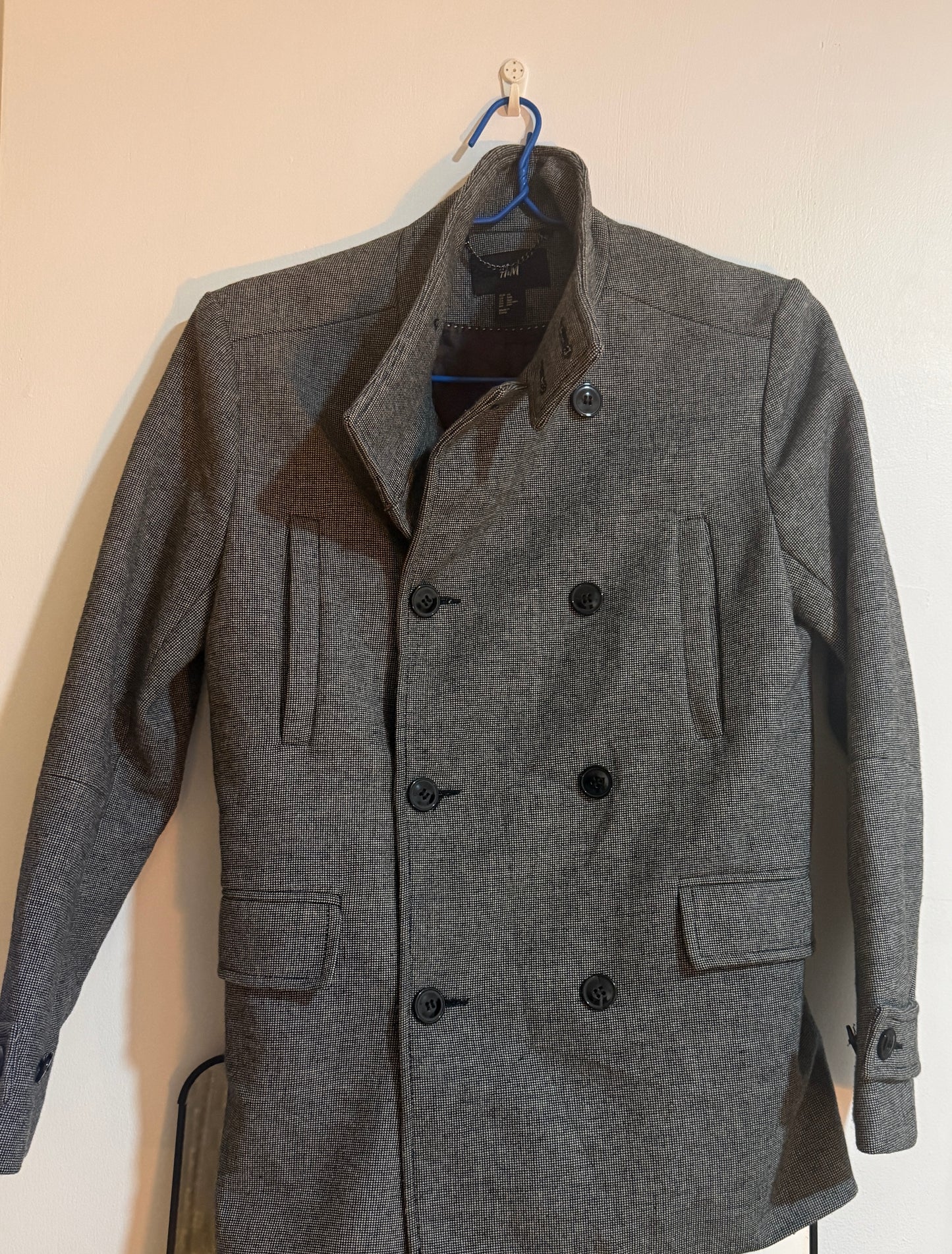 Men's Double-Breasted Wool Coat — H&M