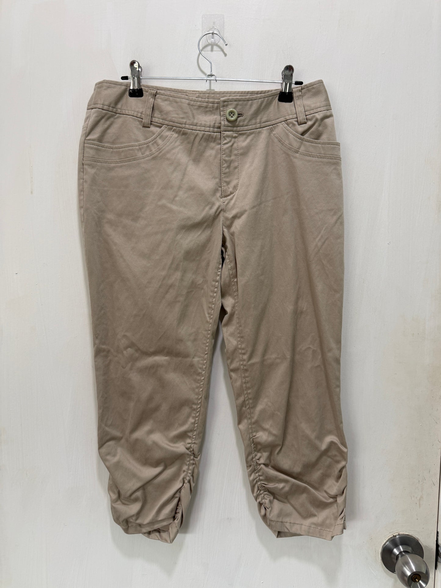 Steeple Chase Beige Cropped Pants 11