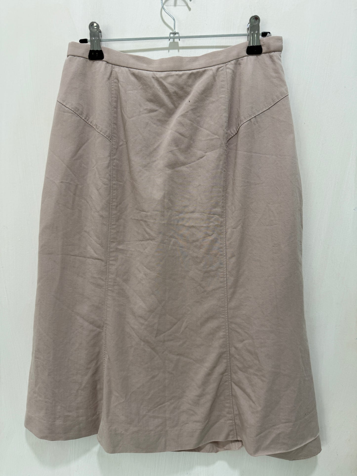 Galactica Linen-Blend Flare Skirt 64-91