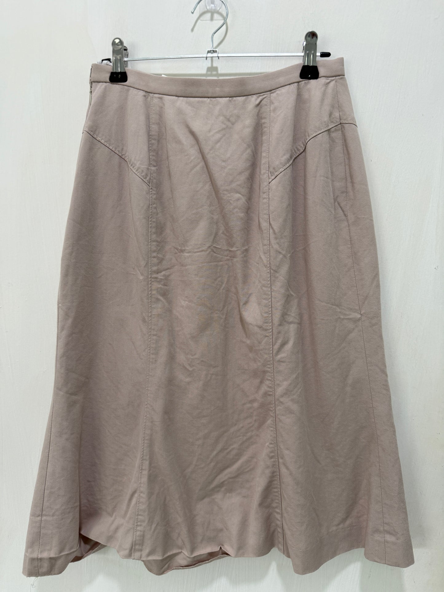 Galactica Linen-Blend Flare Skirt 64-91