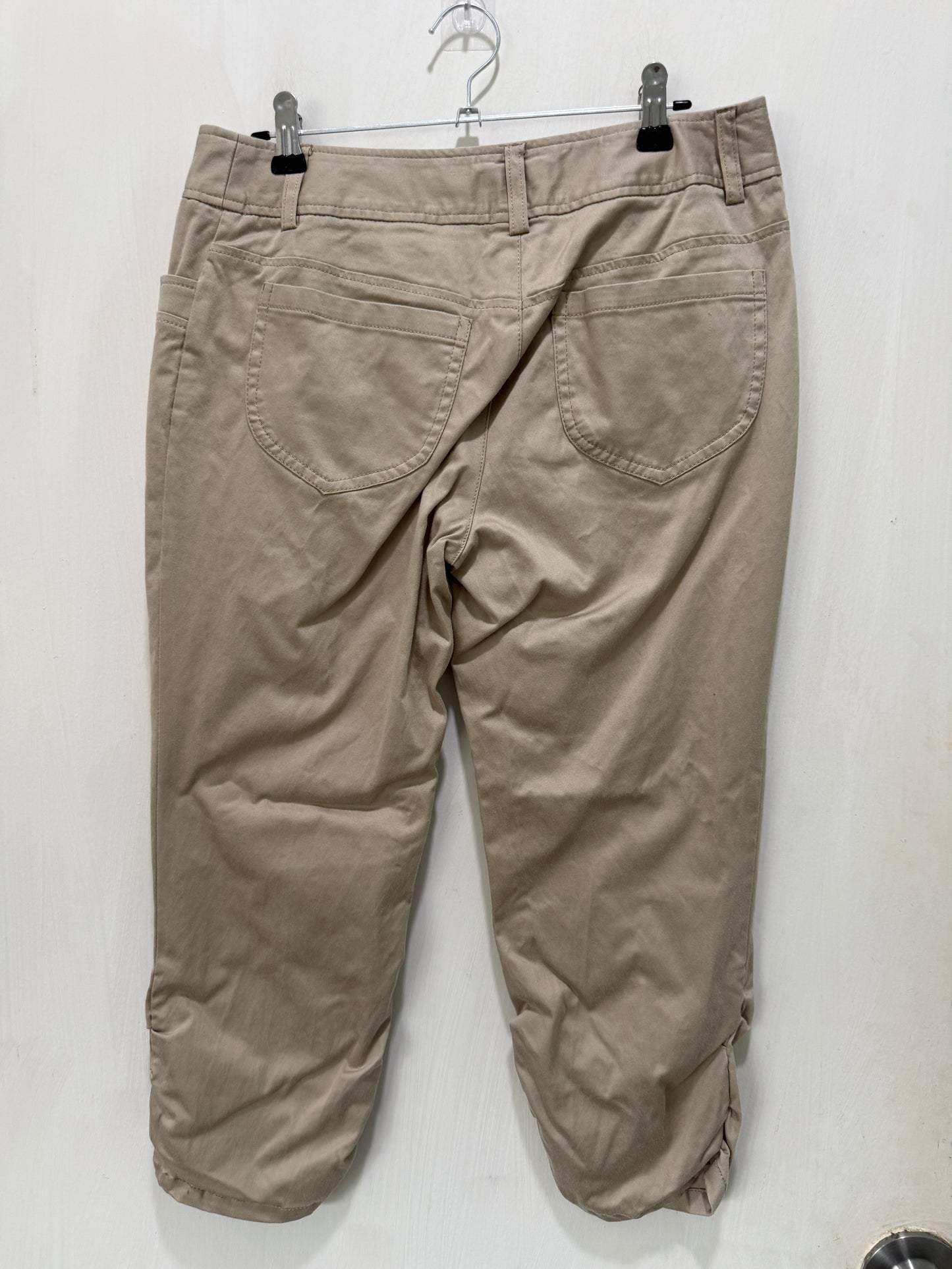 Steeple Chase Beige Cropped Pants 11