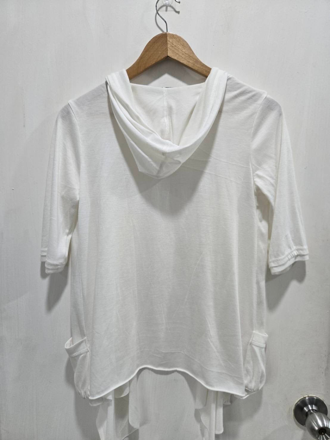 Knick Knack White Hooded Cardigan