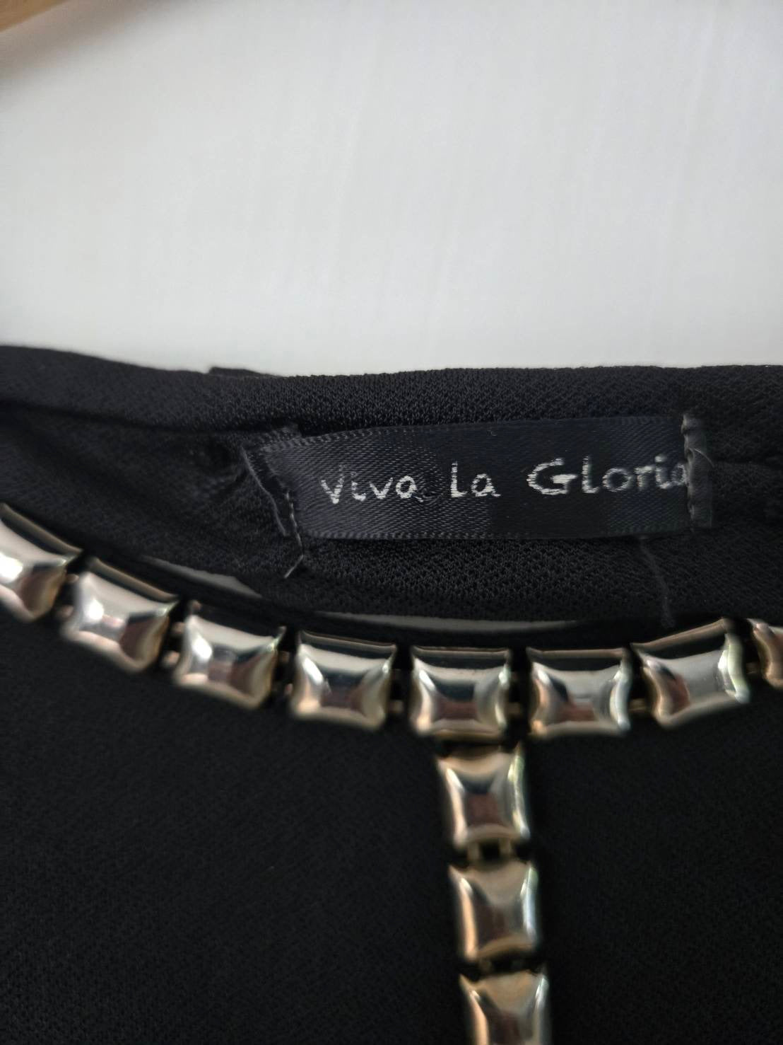Black Crystal Chain Mini Dress — Viva La Gloria