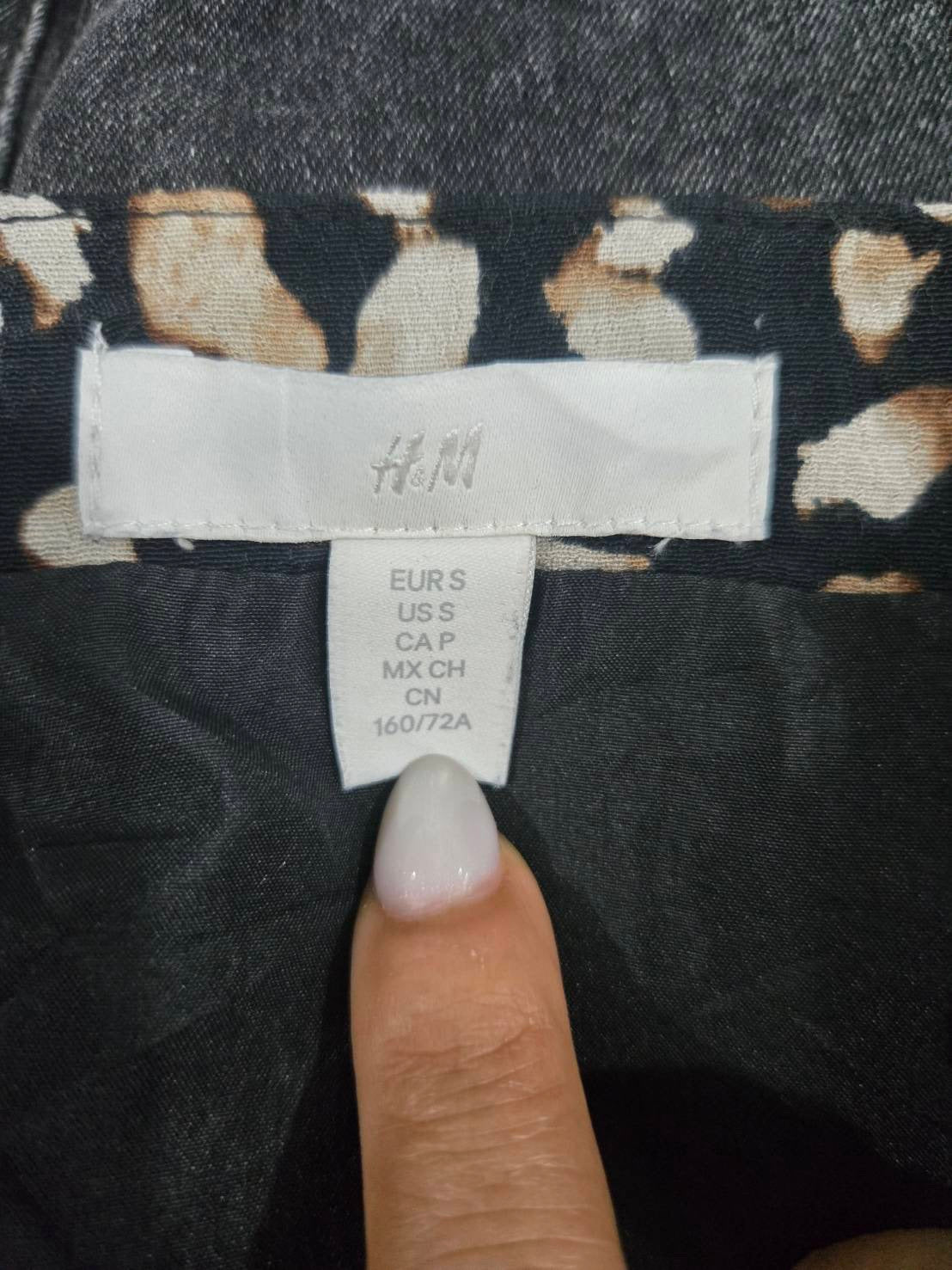 H&M Leopard Print Mini Skirt