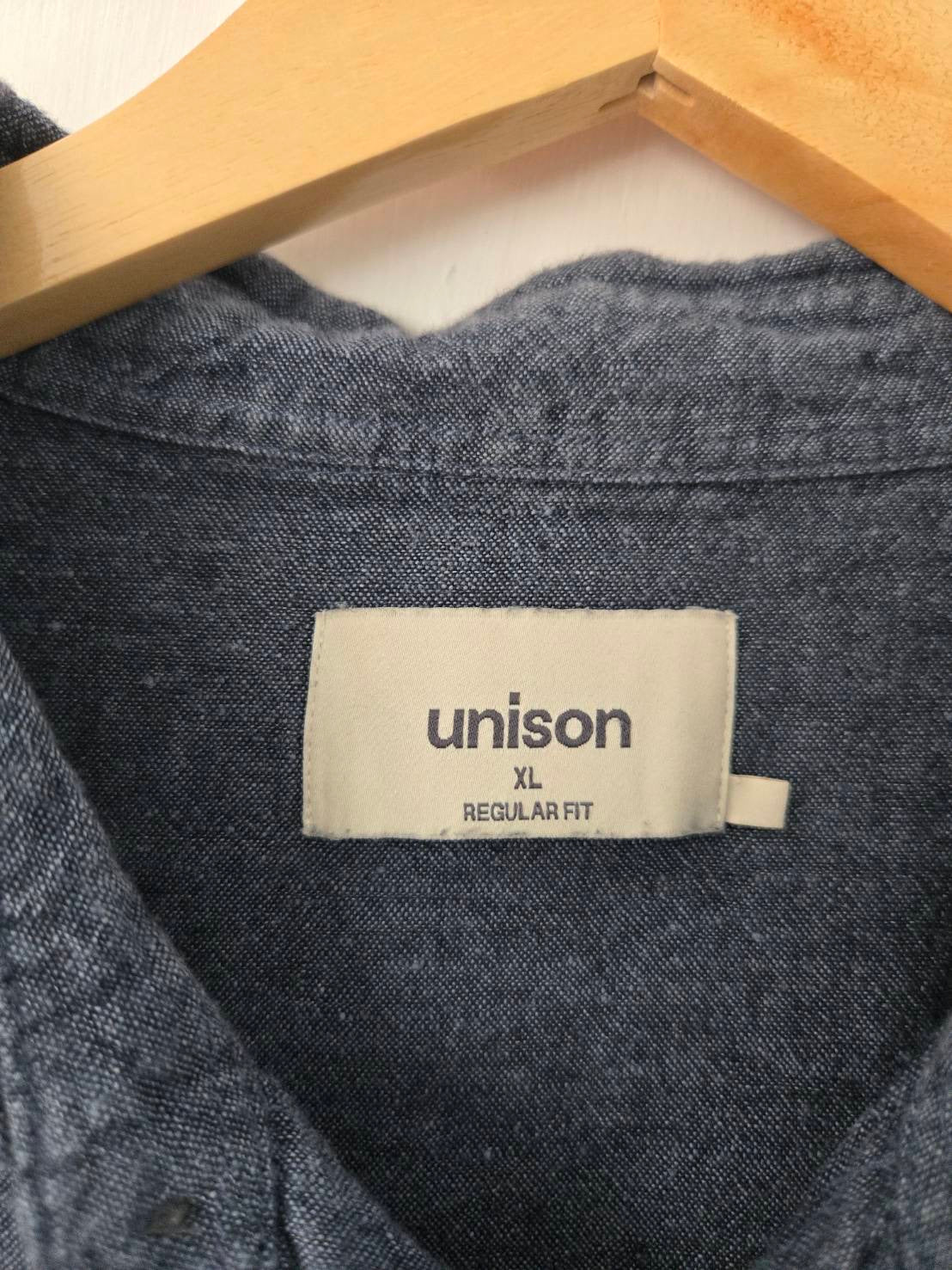 Charcoal Grey Linen Button-Up Shirt — Unison