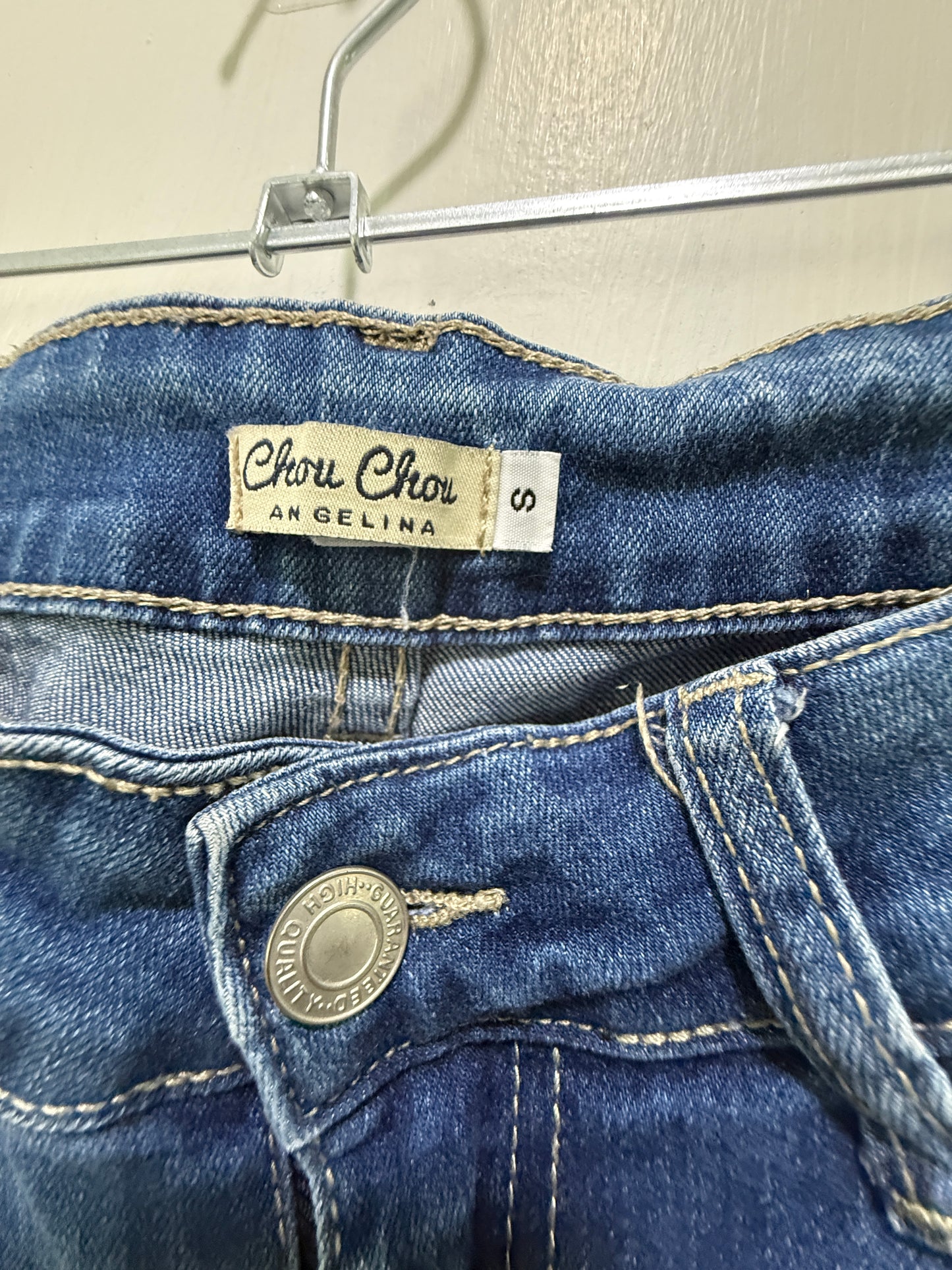 Chou Chou Angelina Medium Wash Ripped Skinny Jeans S