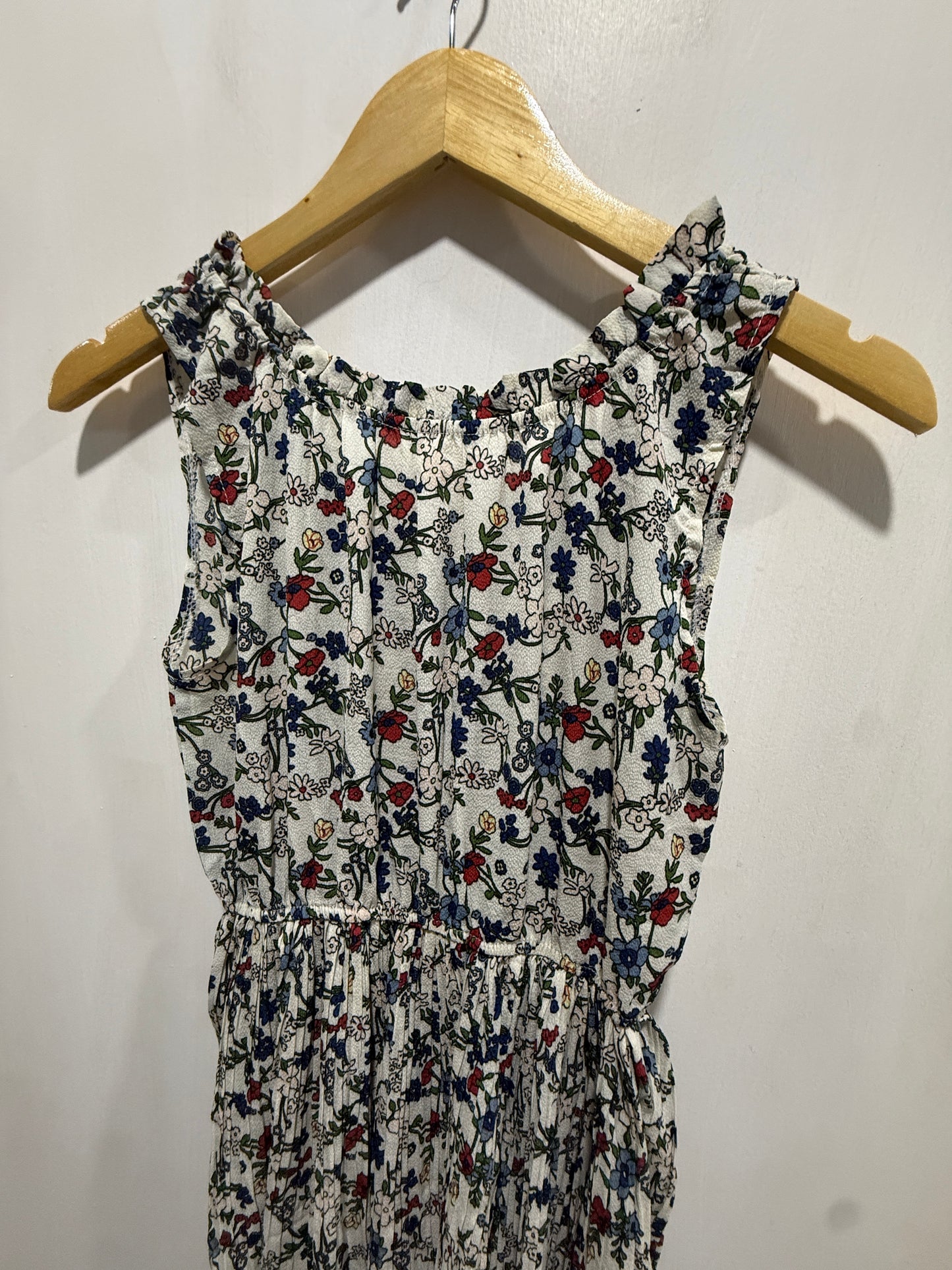 Classic Shop Floral & Feline Print Sleeveless Dress S/M