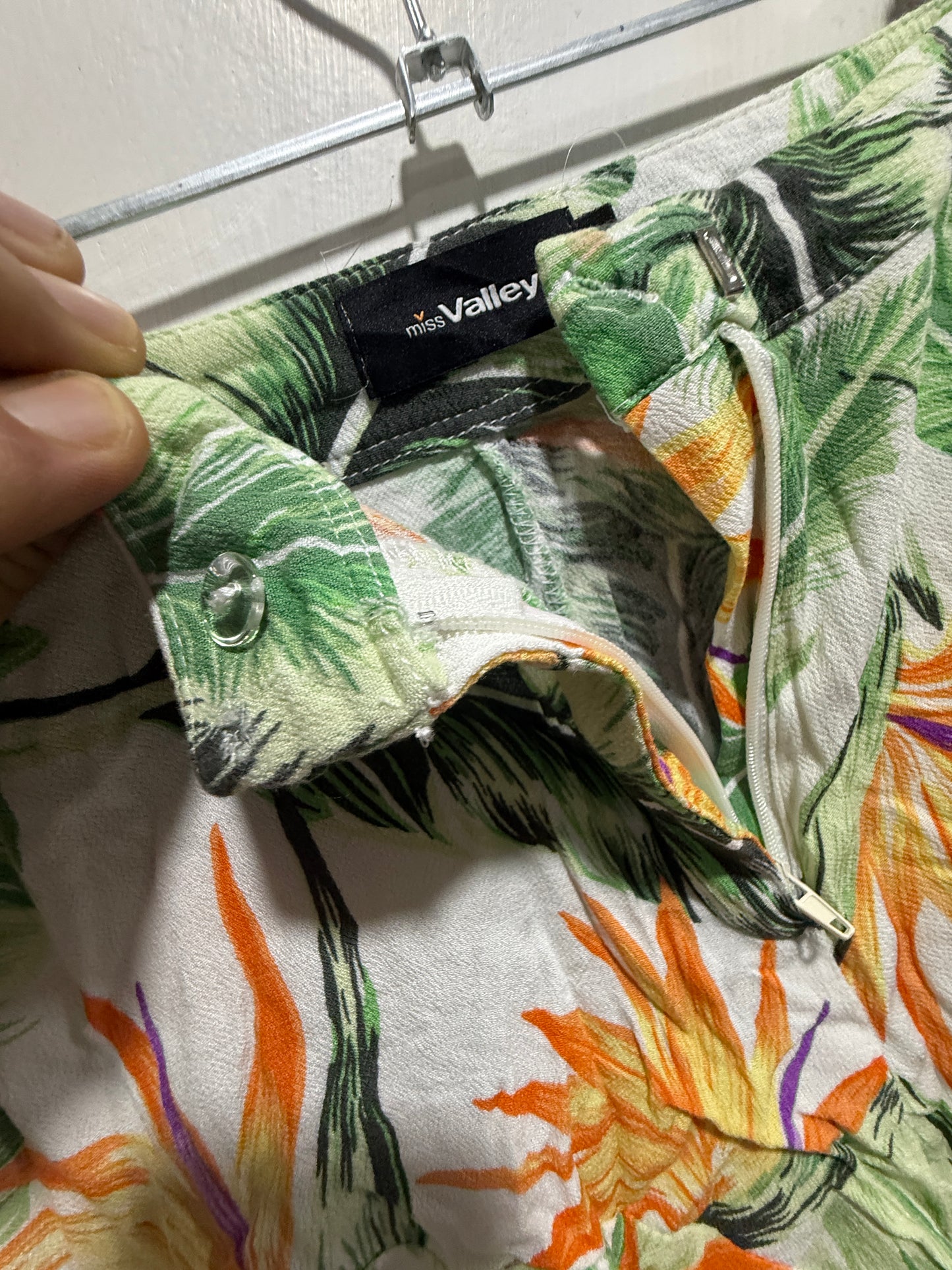 Miss Valley Tropical Bird of Paradise Print Shorts 8