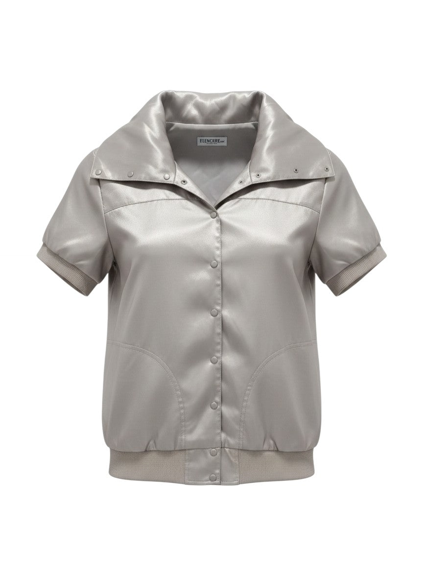 ELENCAREdUE Silver Short-Sleeve Jacket