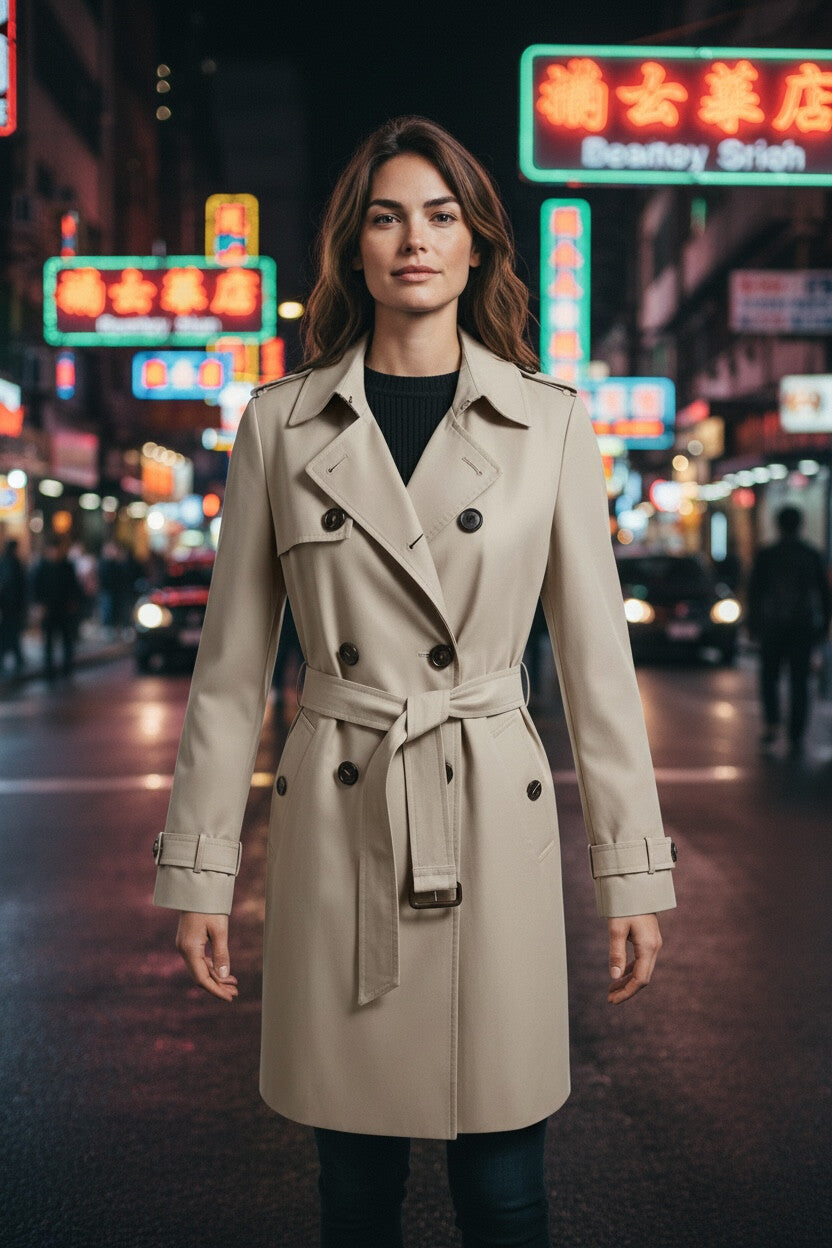 Women's Double-Breasted Trench Coat — Zara Woman