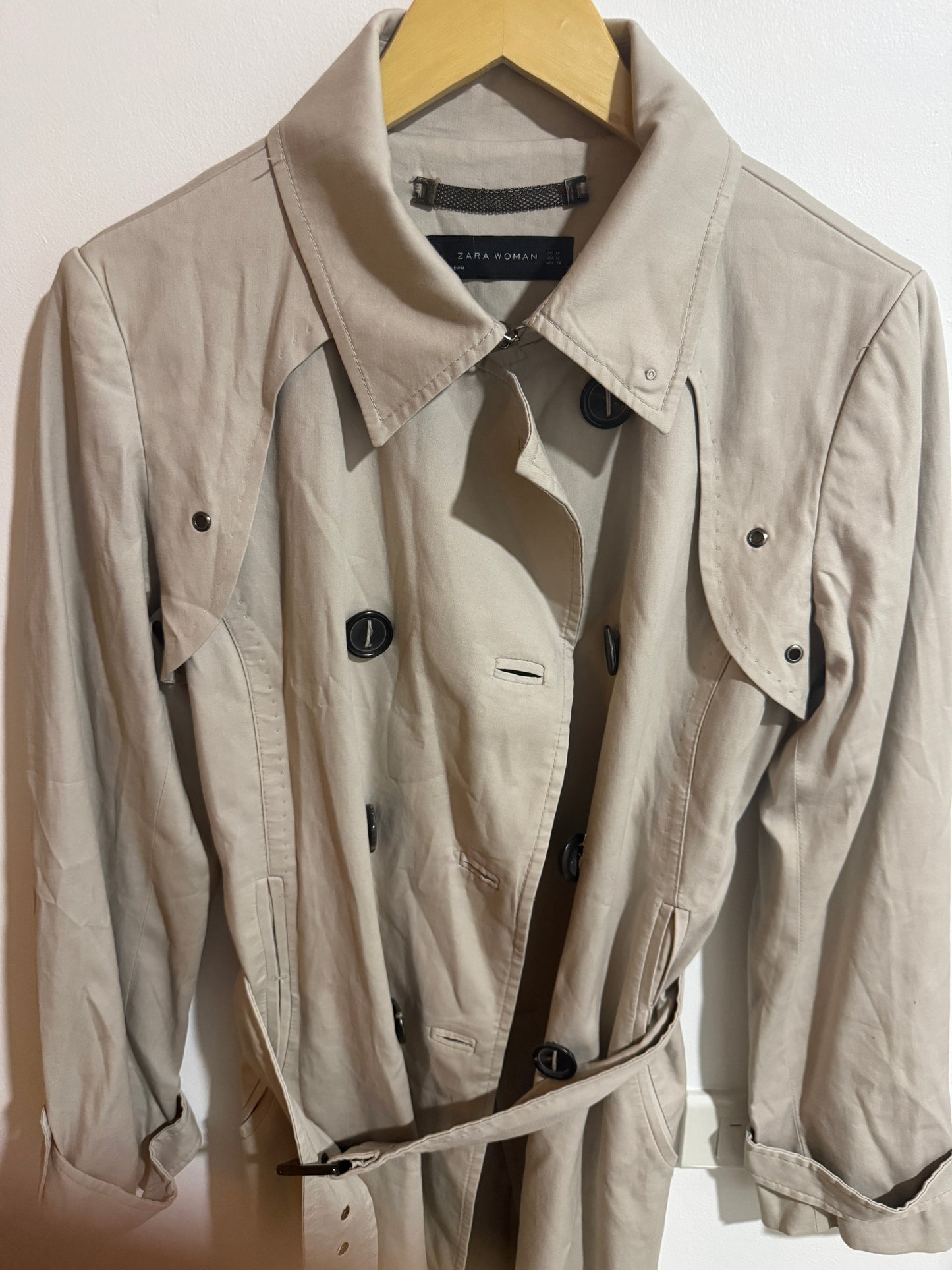 Women's Double-Breasted Trench Coat — Zara Woman