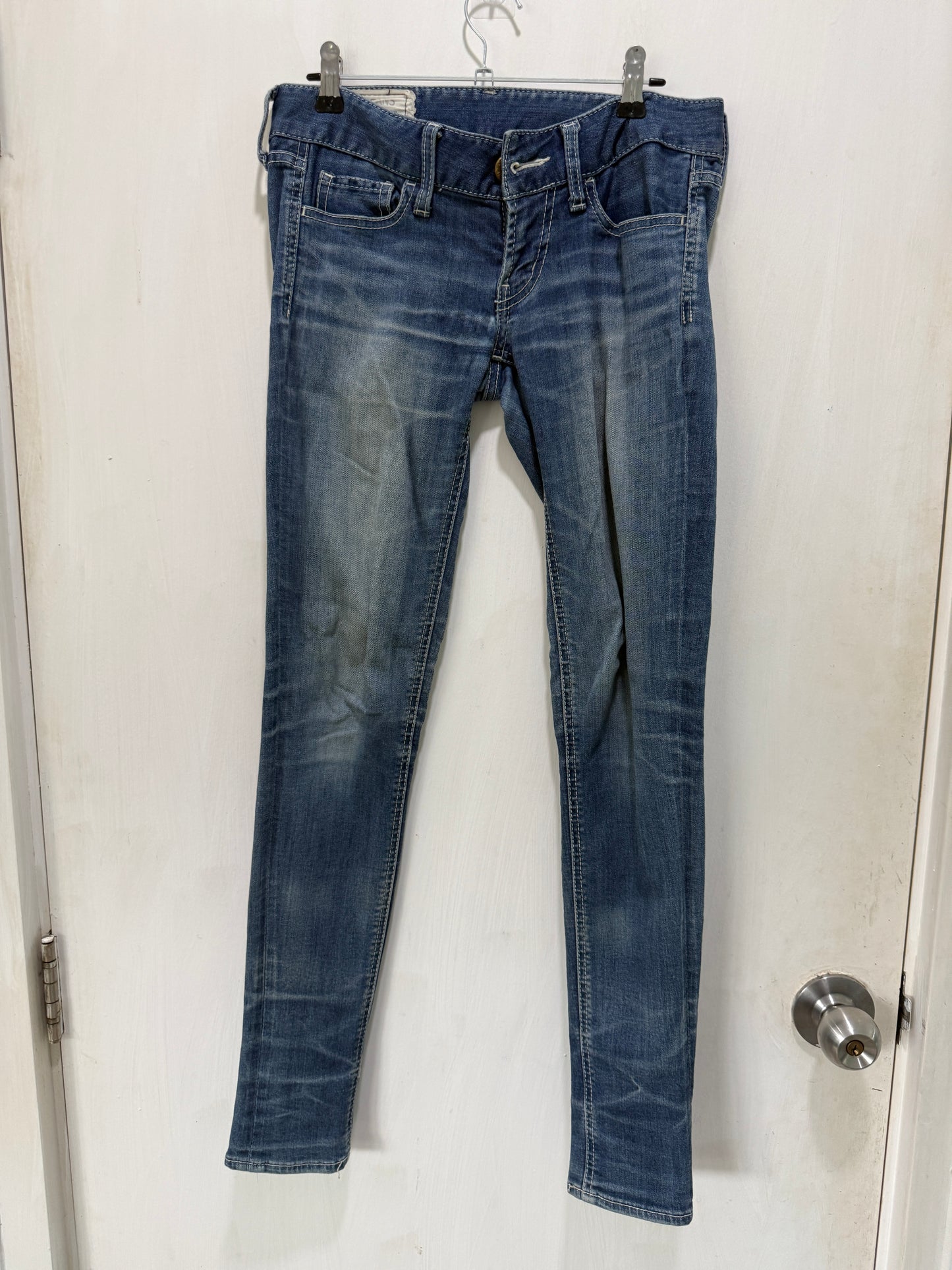 Sly Jeans Medium Wash Low-Rise Skinny Jeans 25