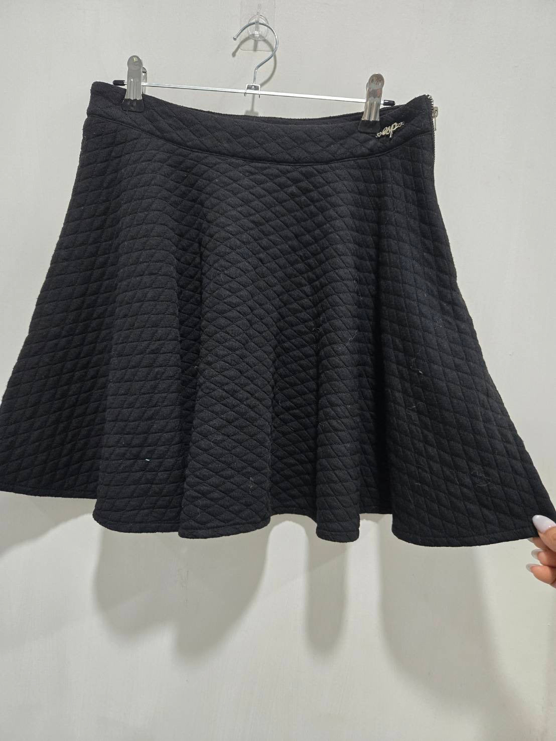 ESP Quilted Diamond Pattern Skater Skirt