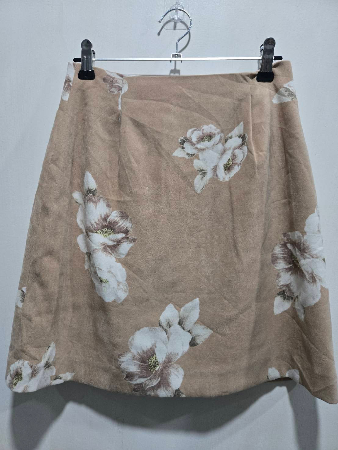 BE RADIANCE Beige Floral Skirt