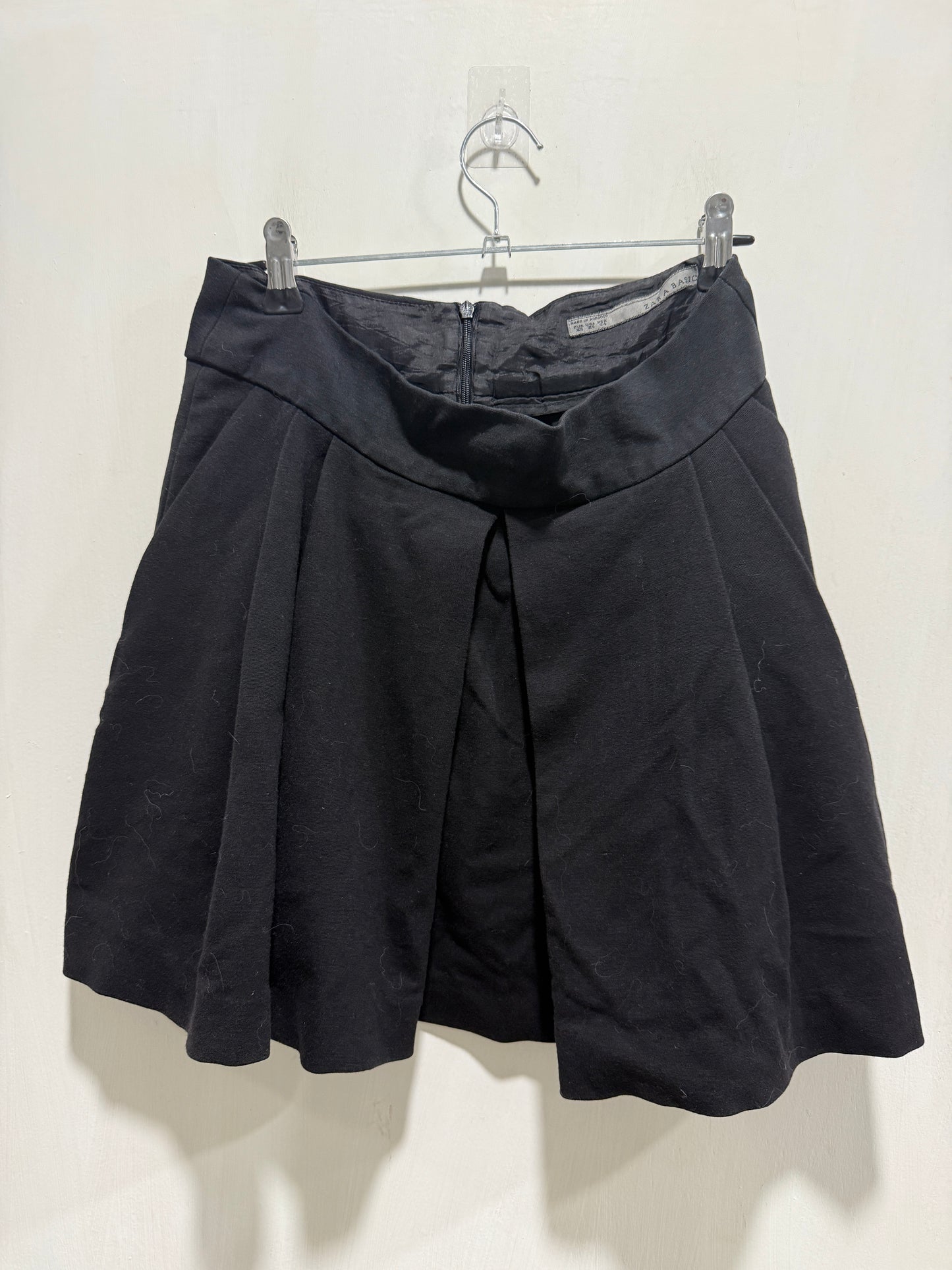 Zara Black Pleated Mini Skirt XS