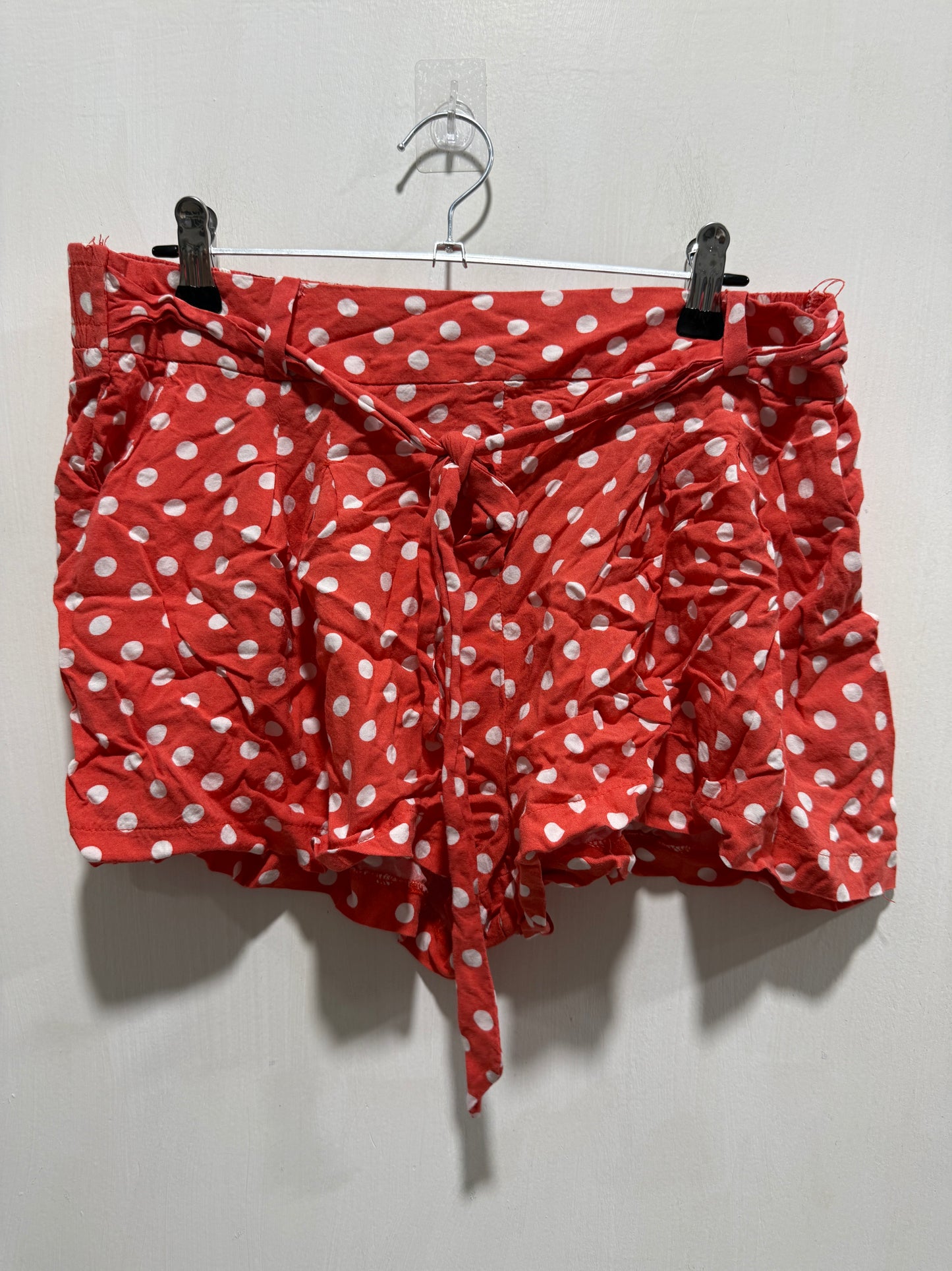 Rosette & Be Cool Red Polka Dot Tie-Waist Shorts M
